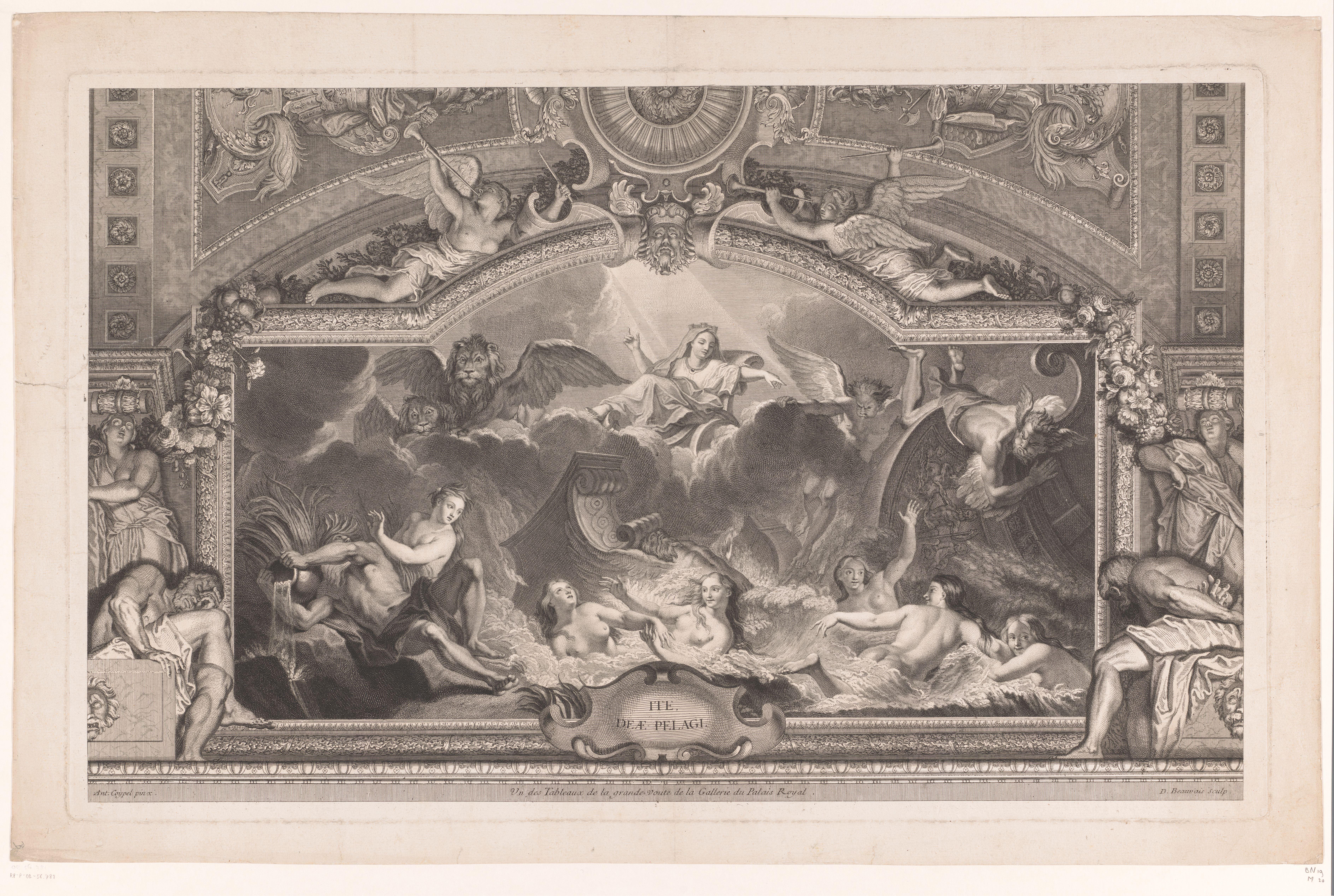 Verwoesting van het schip van Aeneas en de verandering van de opvarenden in nimfen