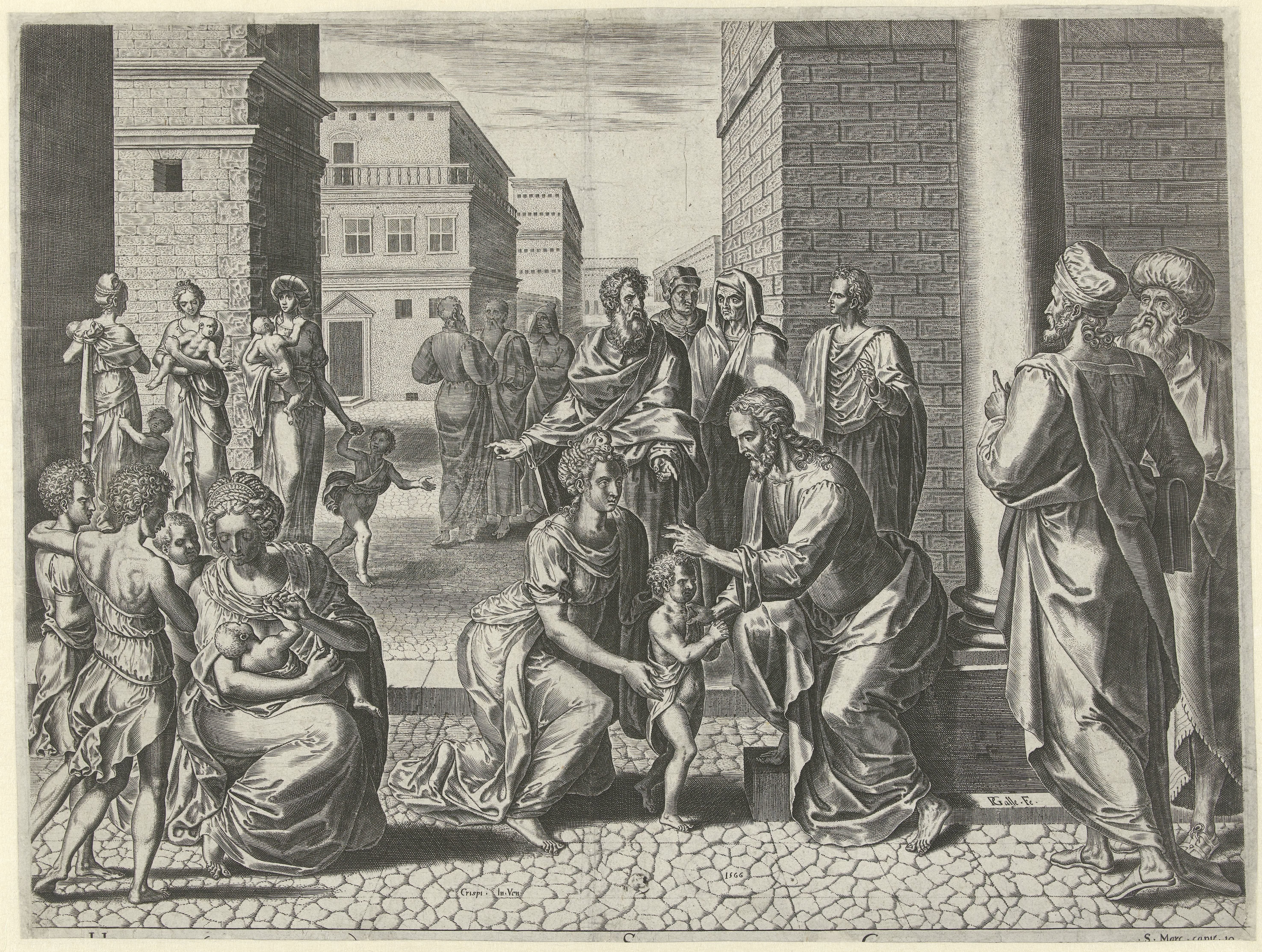Christus zegent de kinderen
