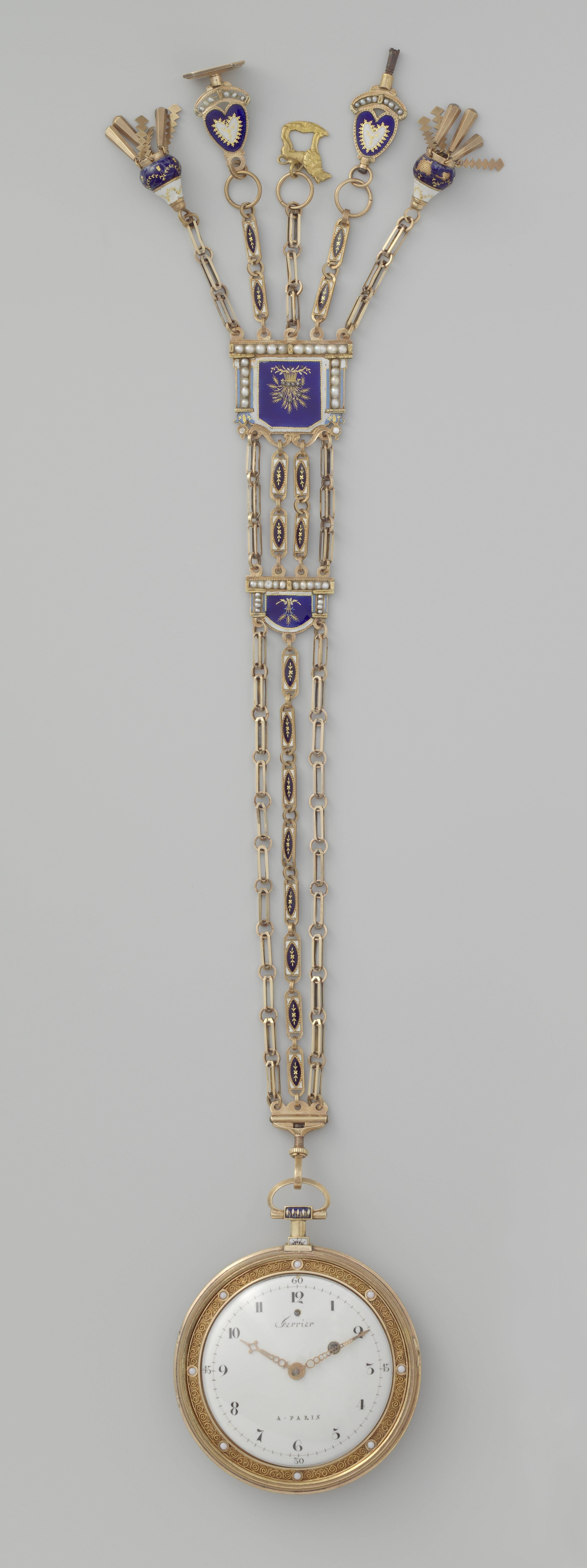 Horloge met de gekroonde roem