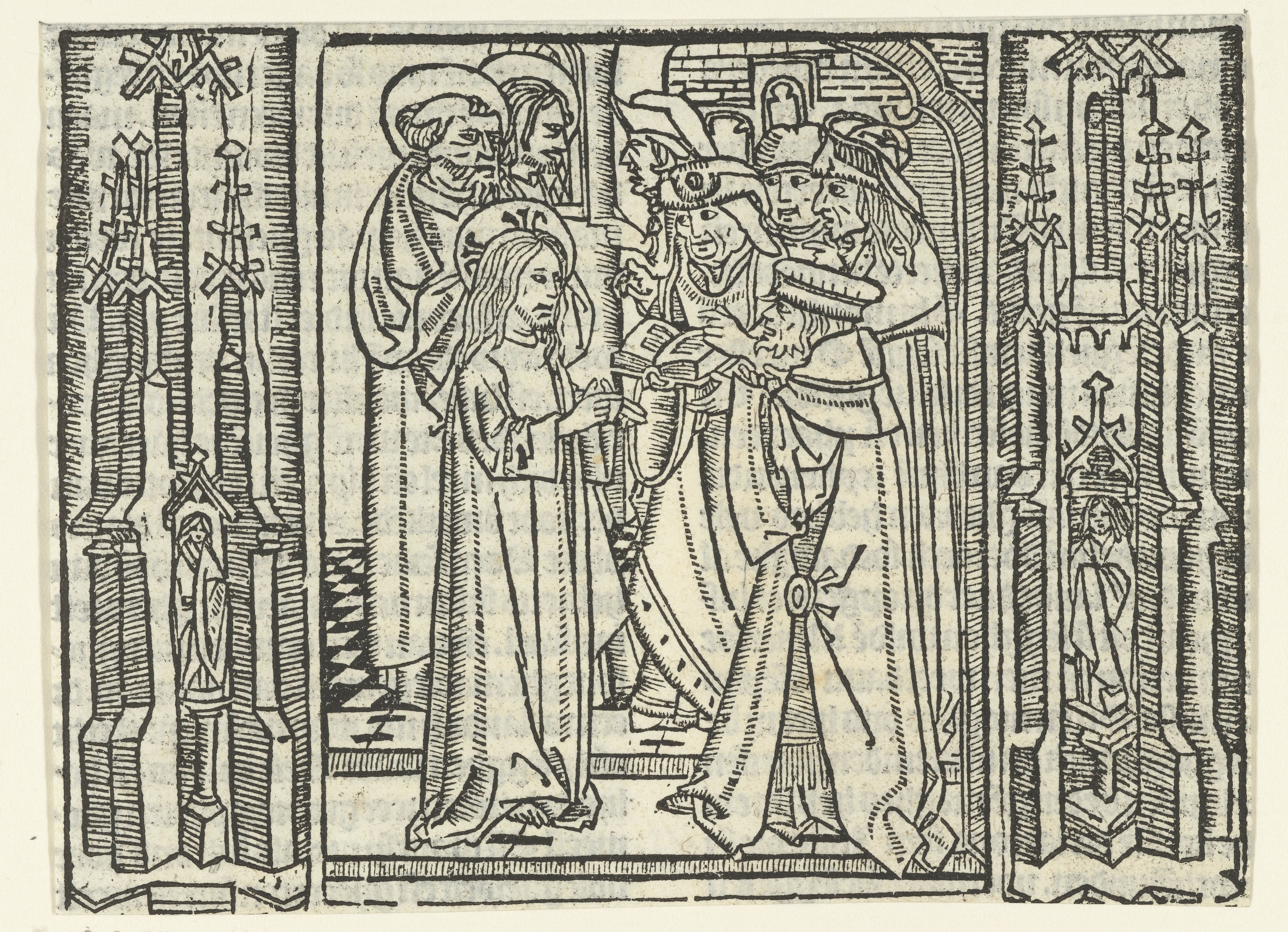 Christus in gesprek met Farizeeërs in de tempel