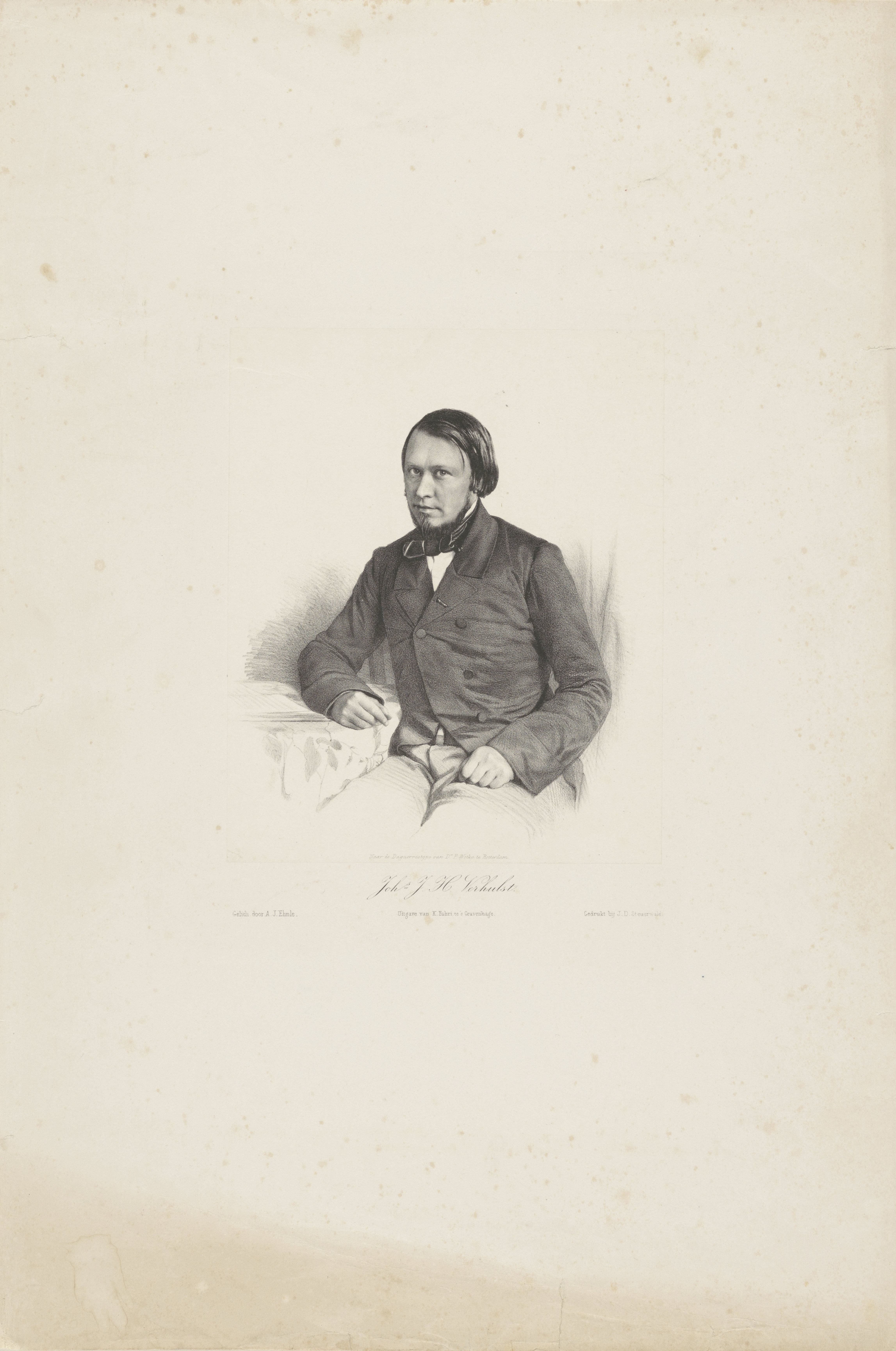 Portret van Johannes Josephus Herman Verhulst