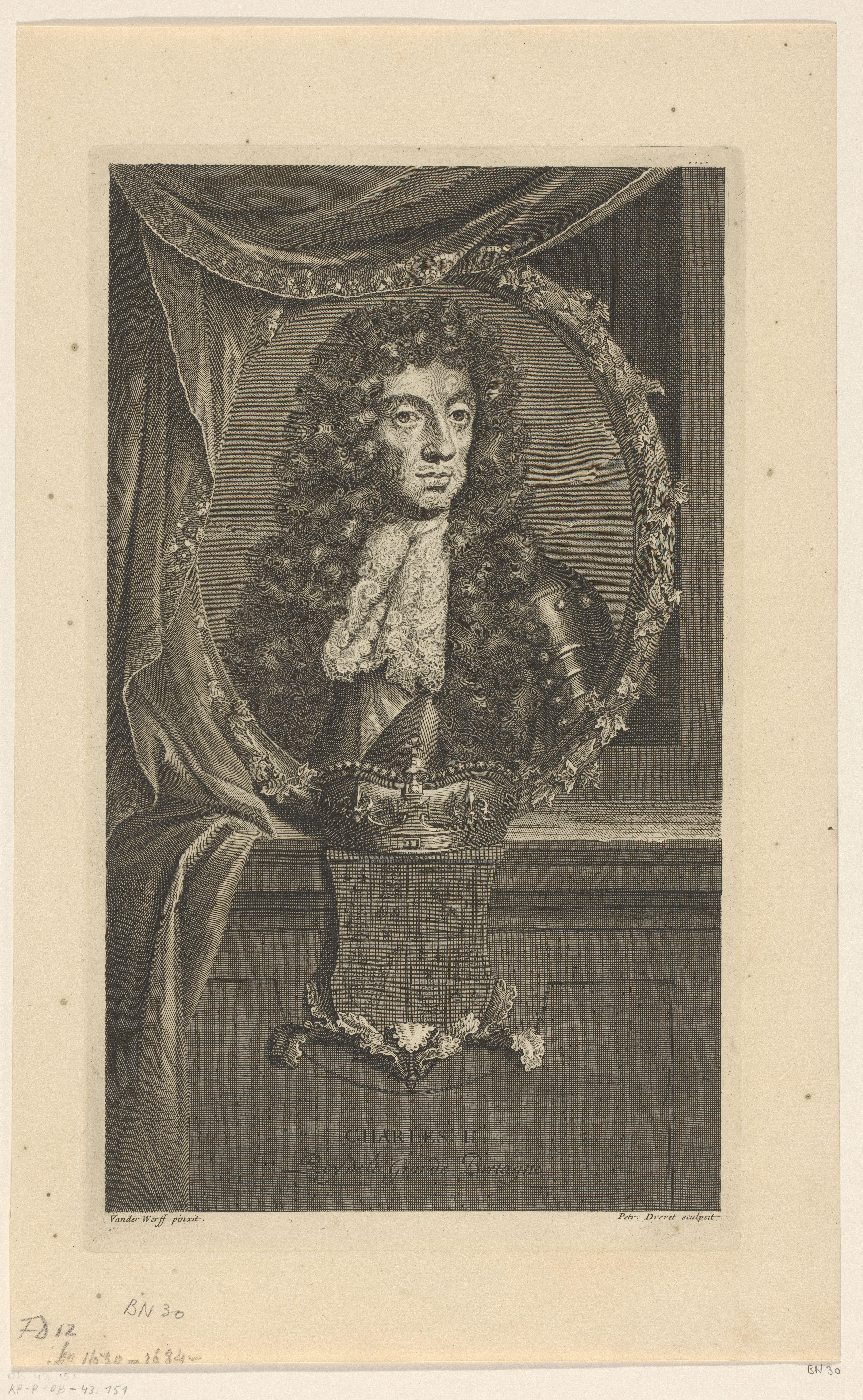 Portret van Karel II van Engeland