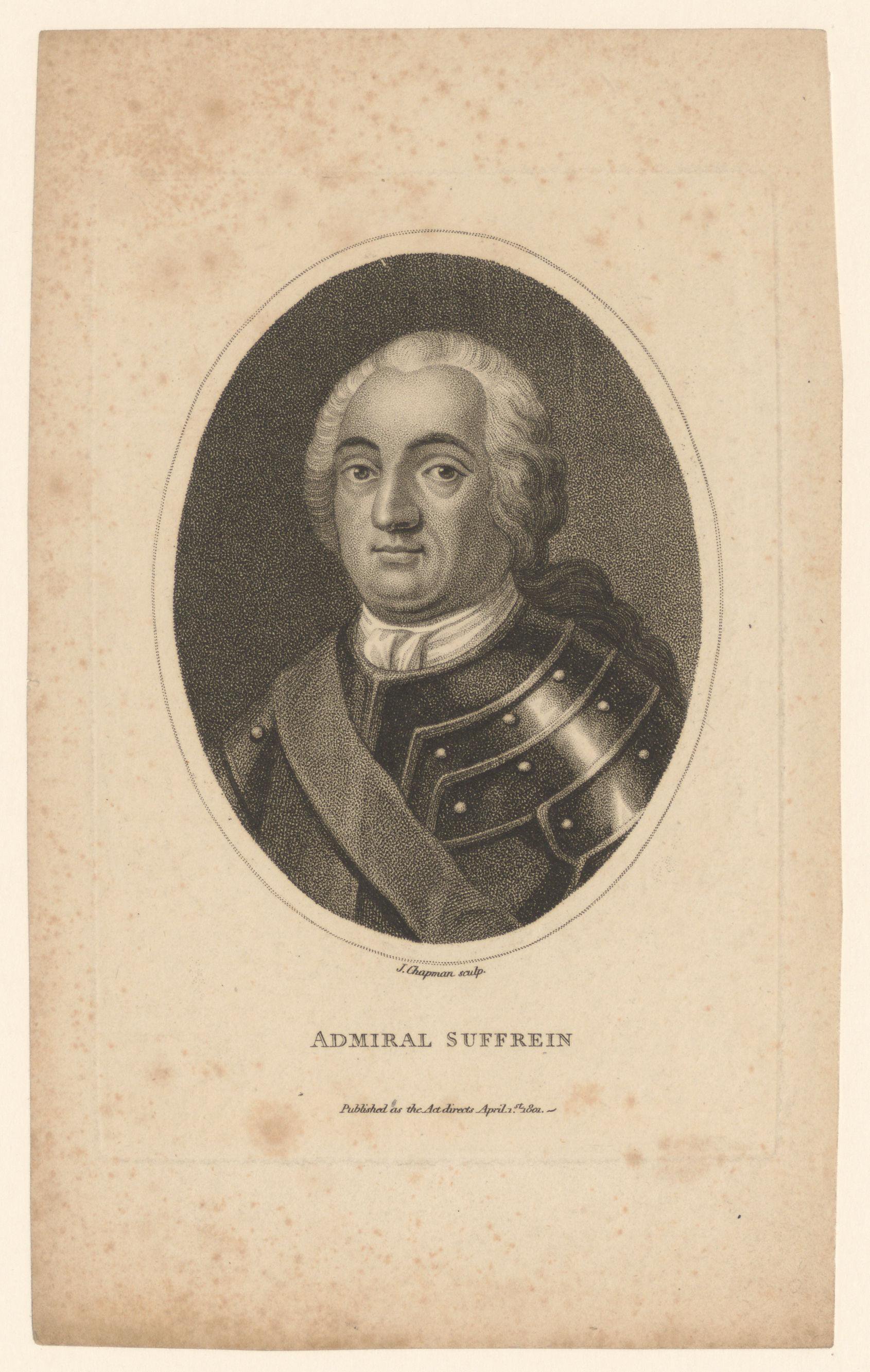 Portret van Pierre André de Suffren de Saint-Tropez