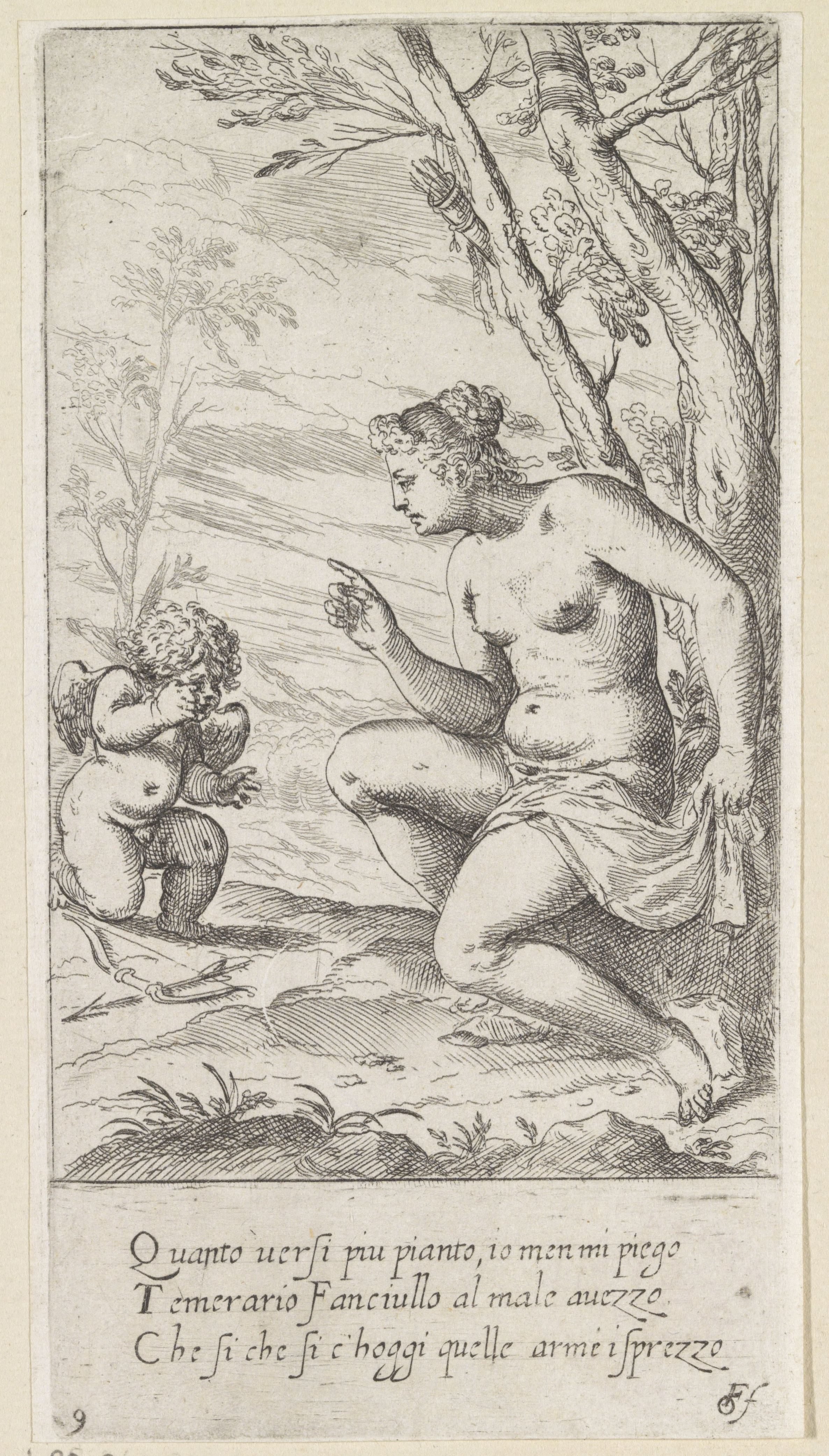 Venus geeft Amor een standje