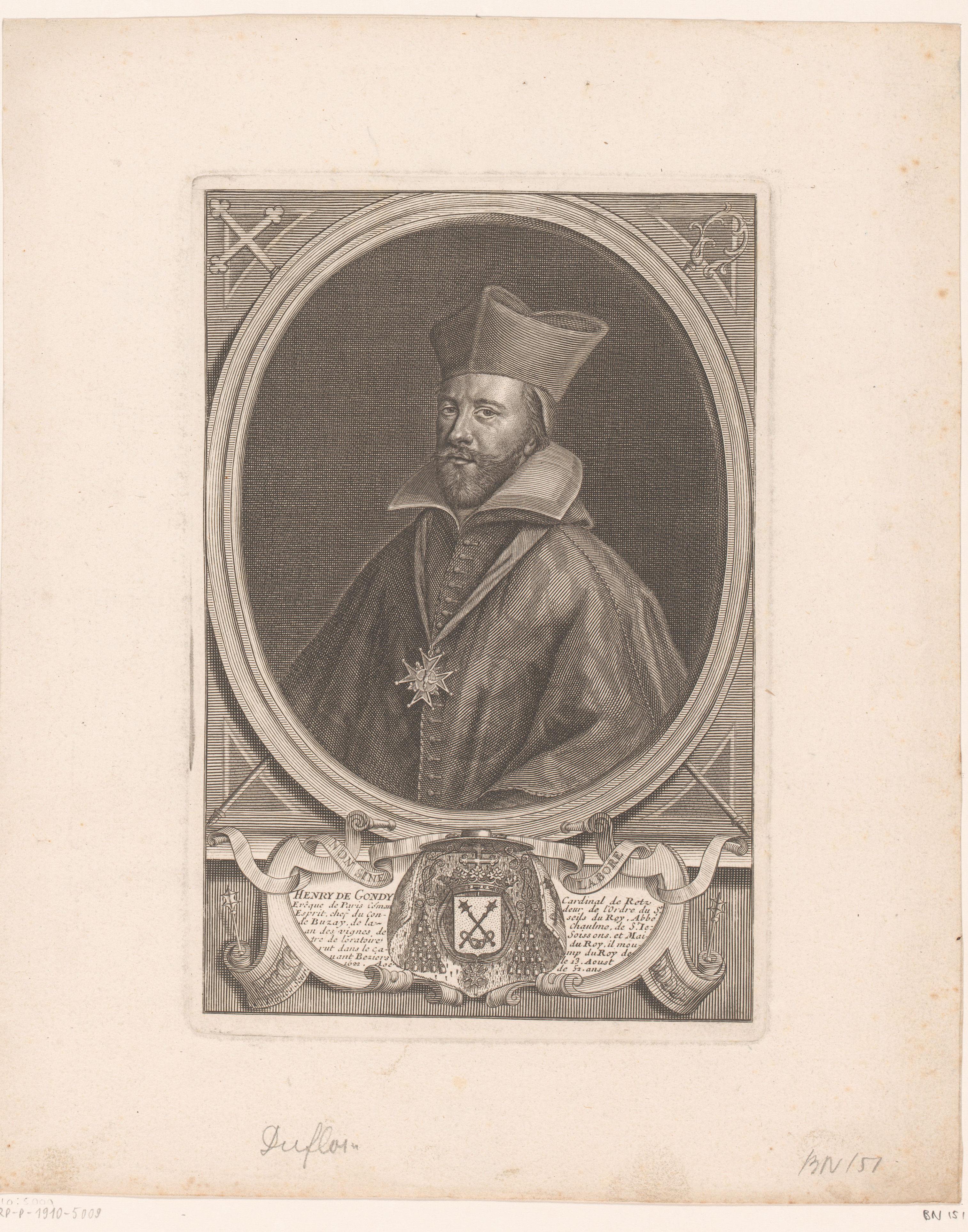 Portret van Henri de Gondi