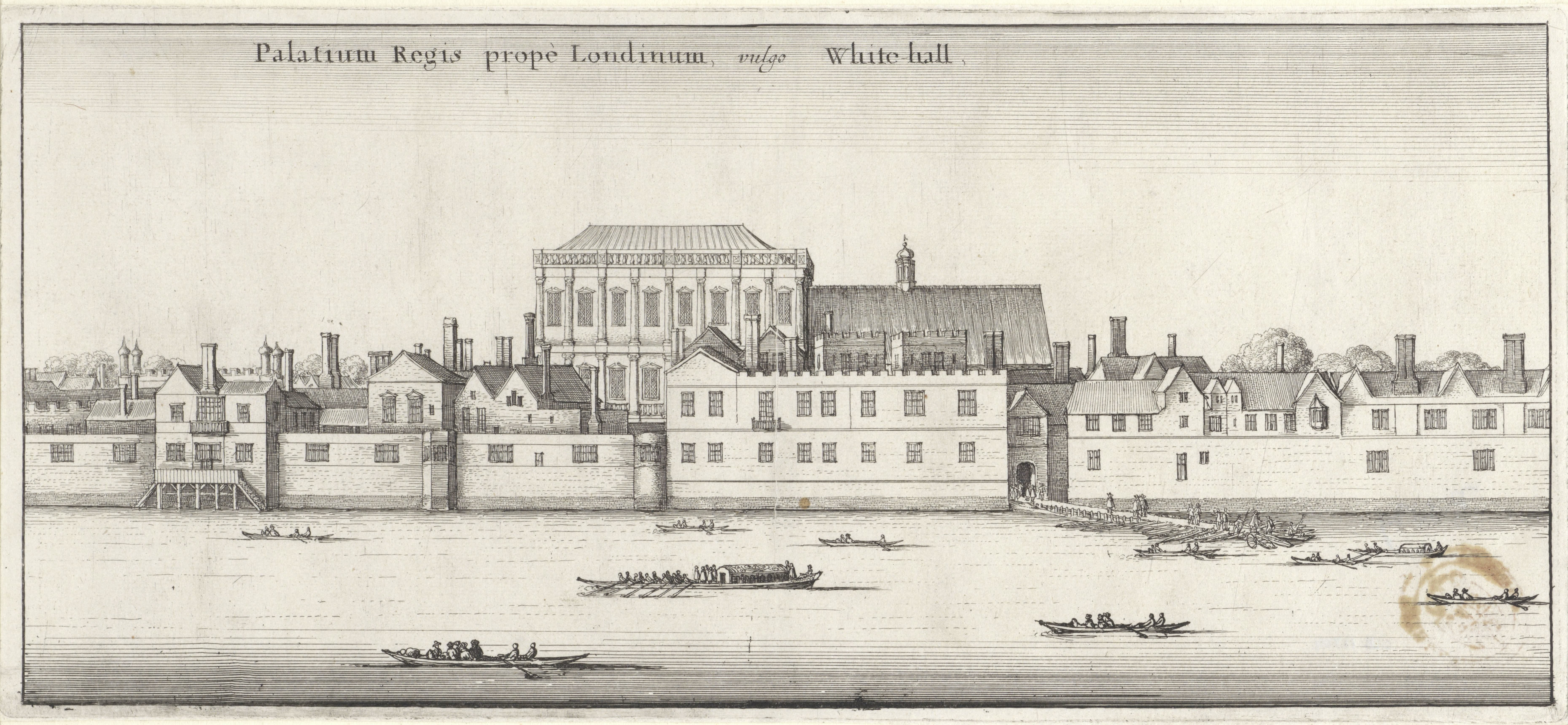 Whitehall te Londen, gezien vanaf de Theems