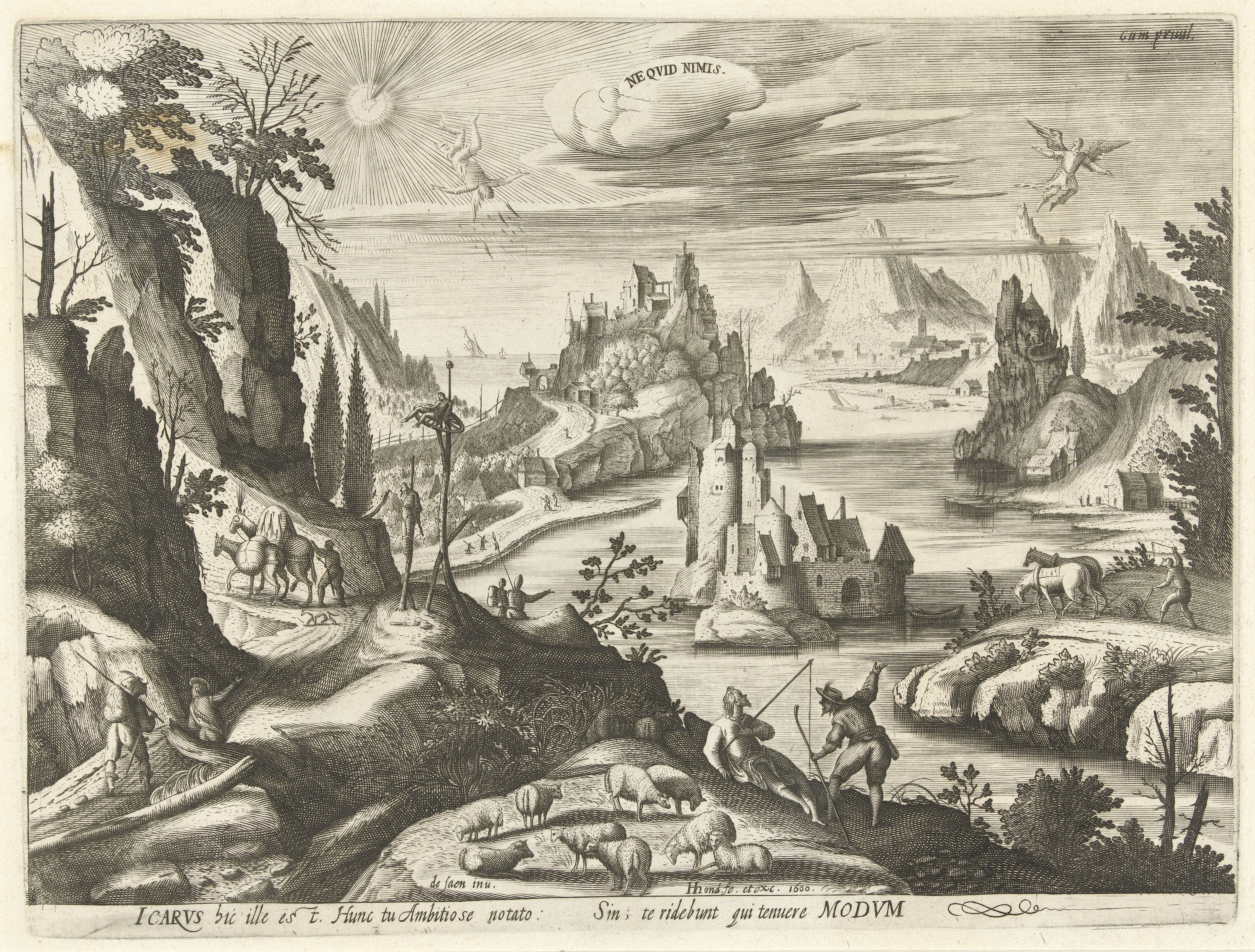Landschap met de val van Icarus