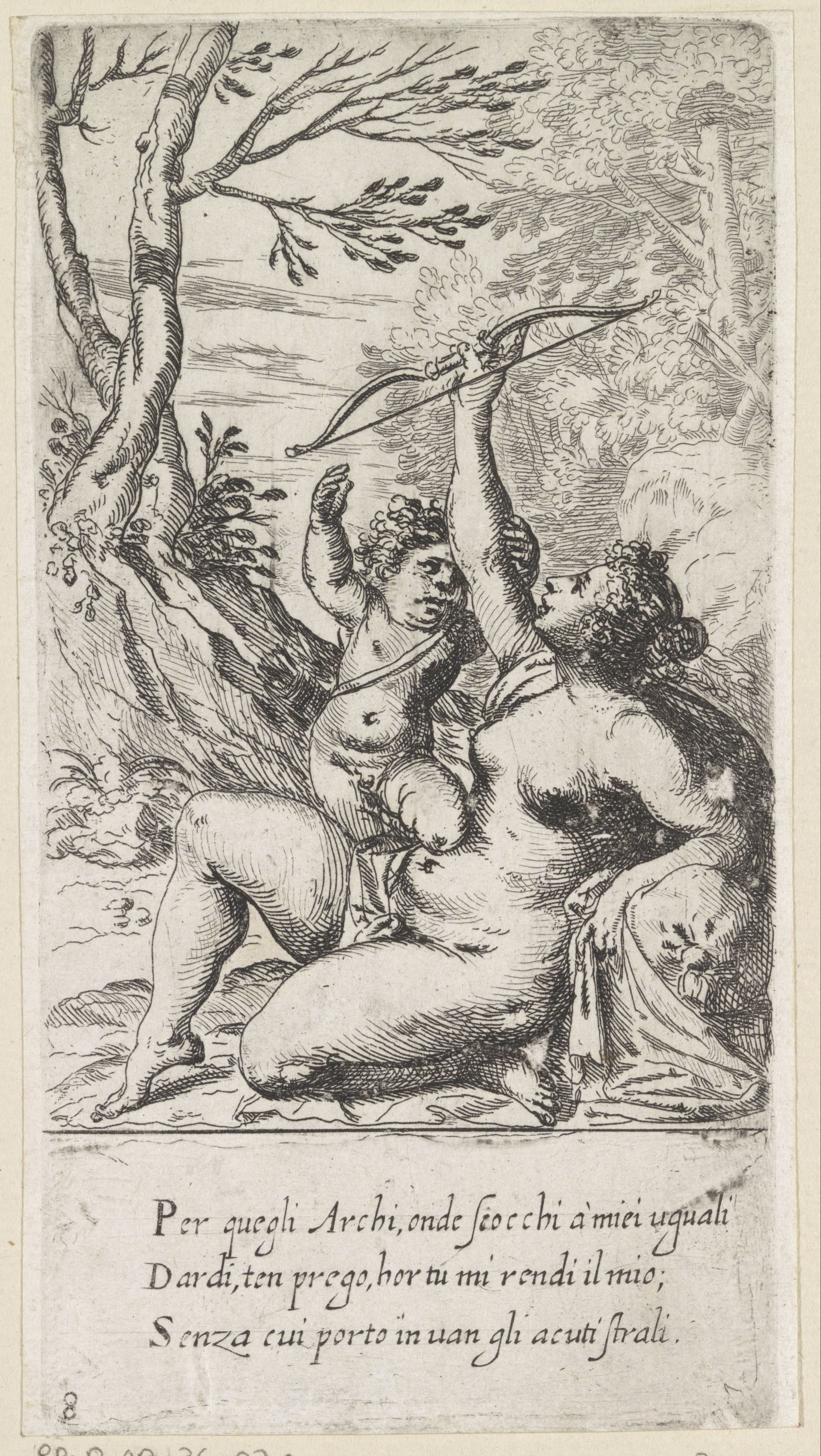 Amor vraagt aan Venus de boog