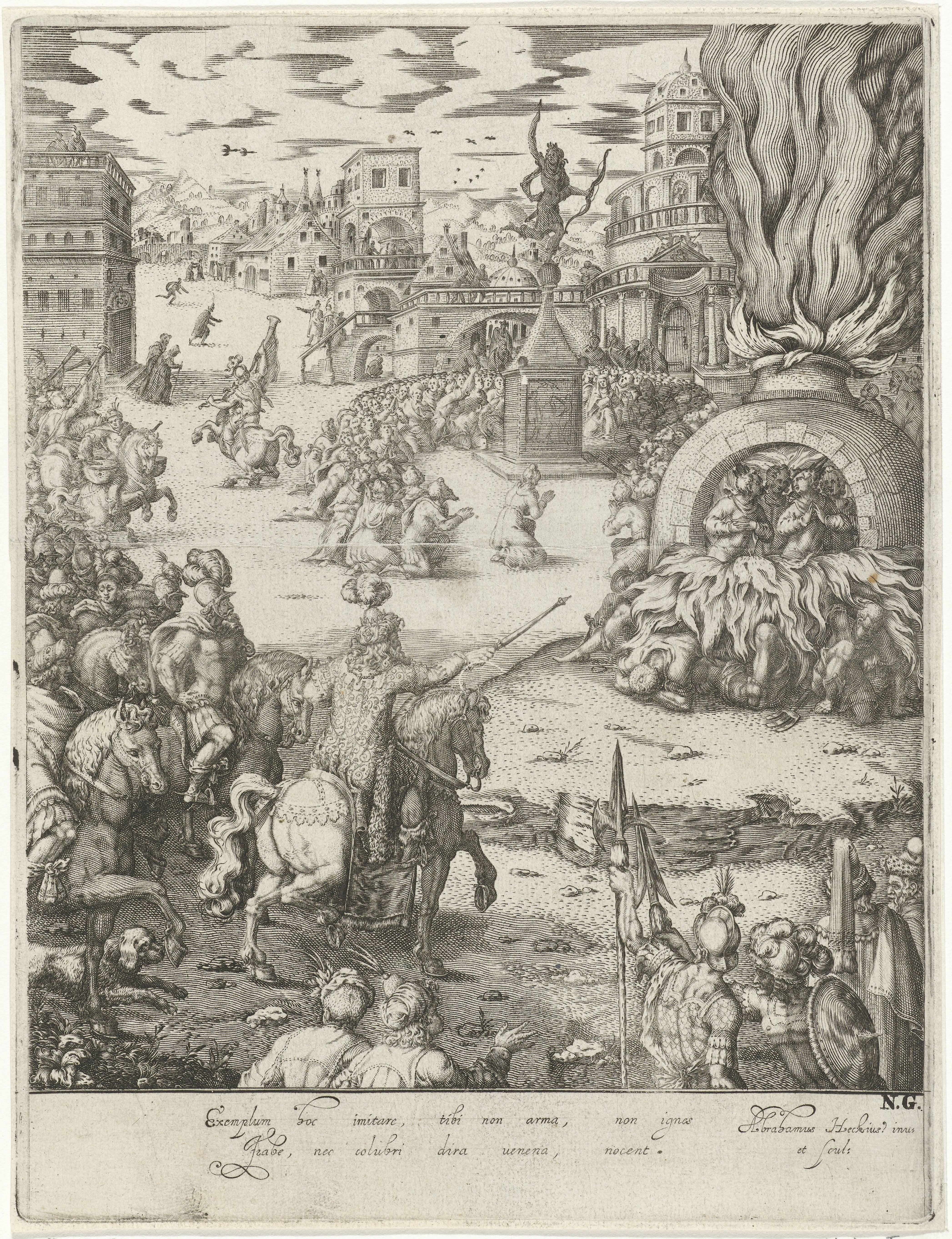 Shadrach, Meshach en Abednego in de vurige oven