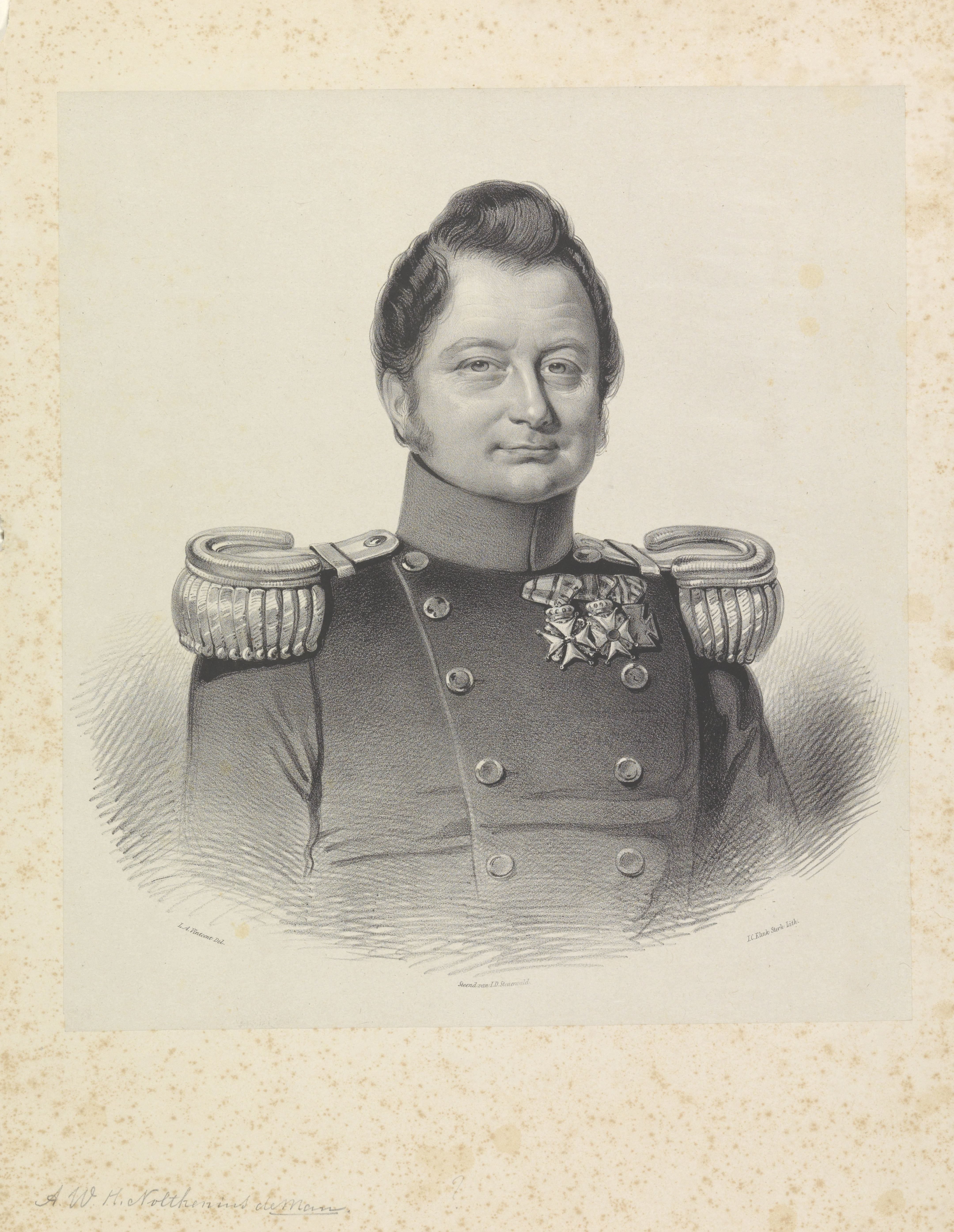 Portret van Anthonie Willem Hendrik Nolthenius De Man