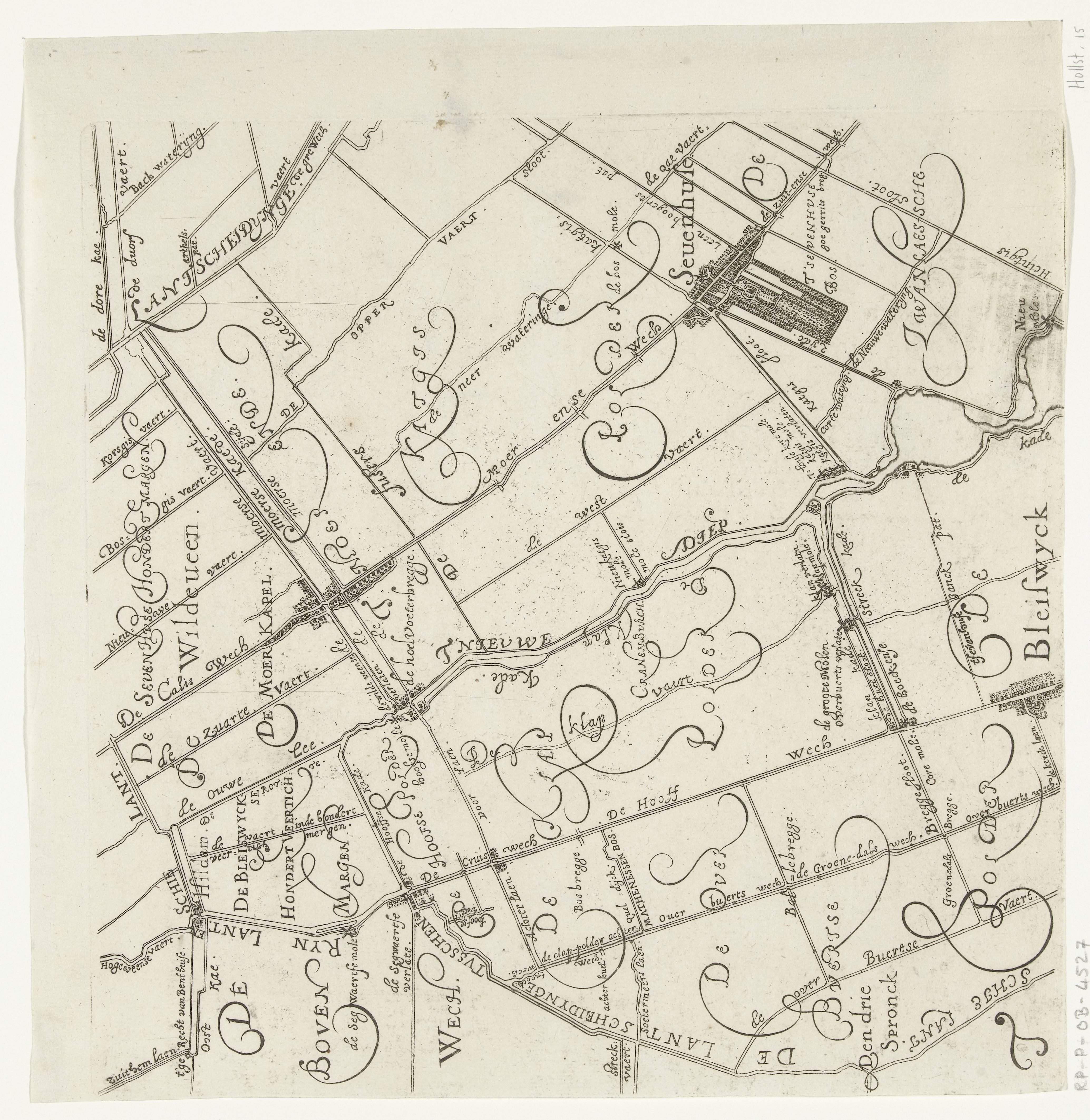 Kaart van Delfland (blad rechtsboven)