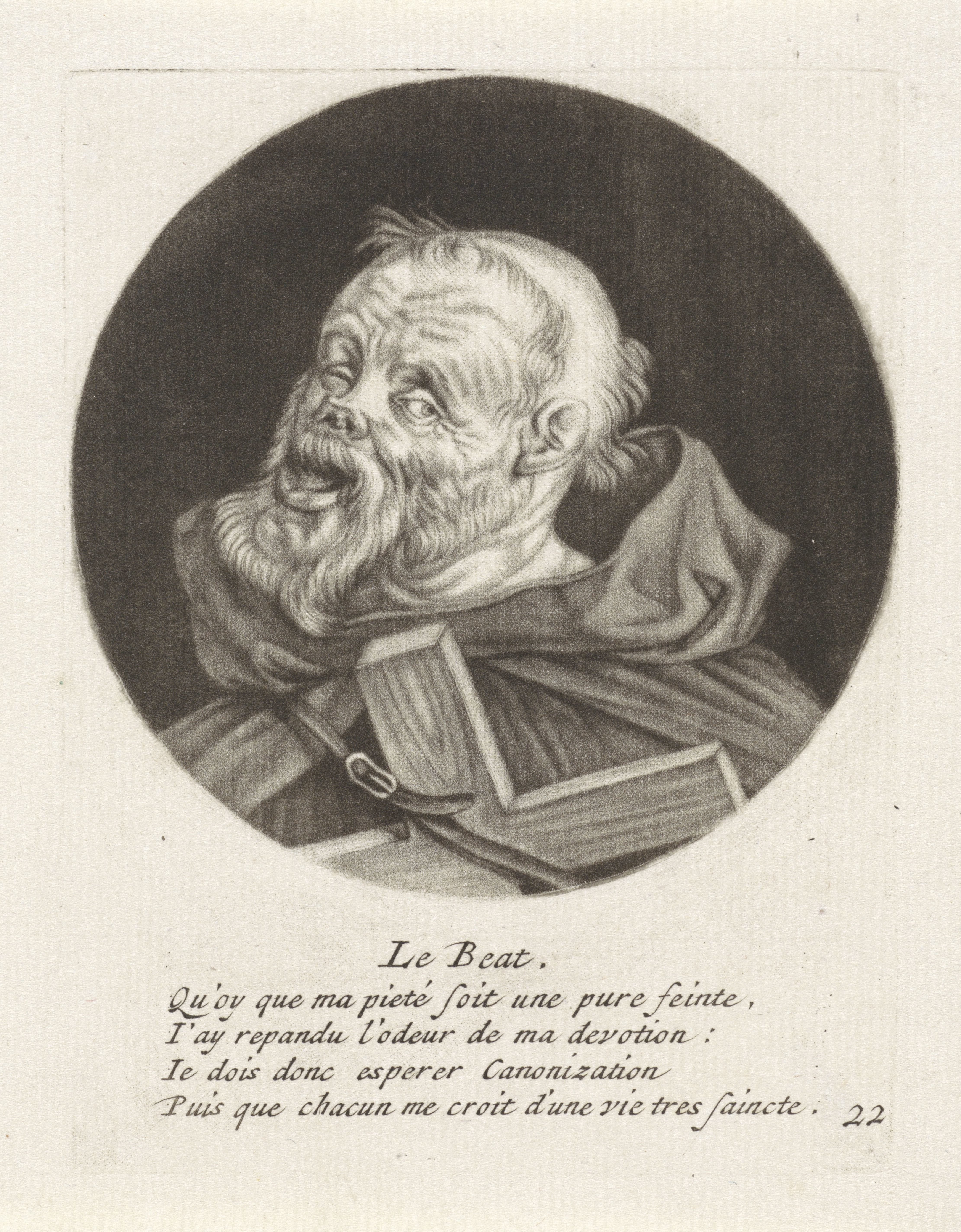 Monnik met een kruis