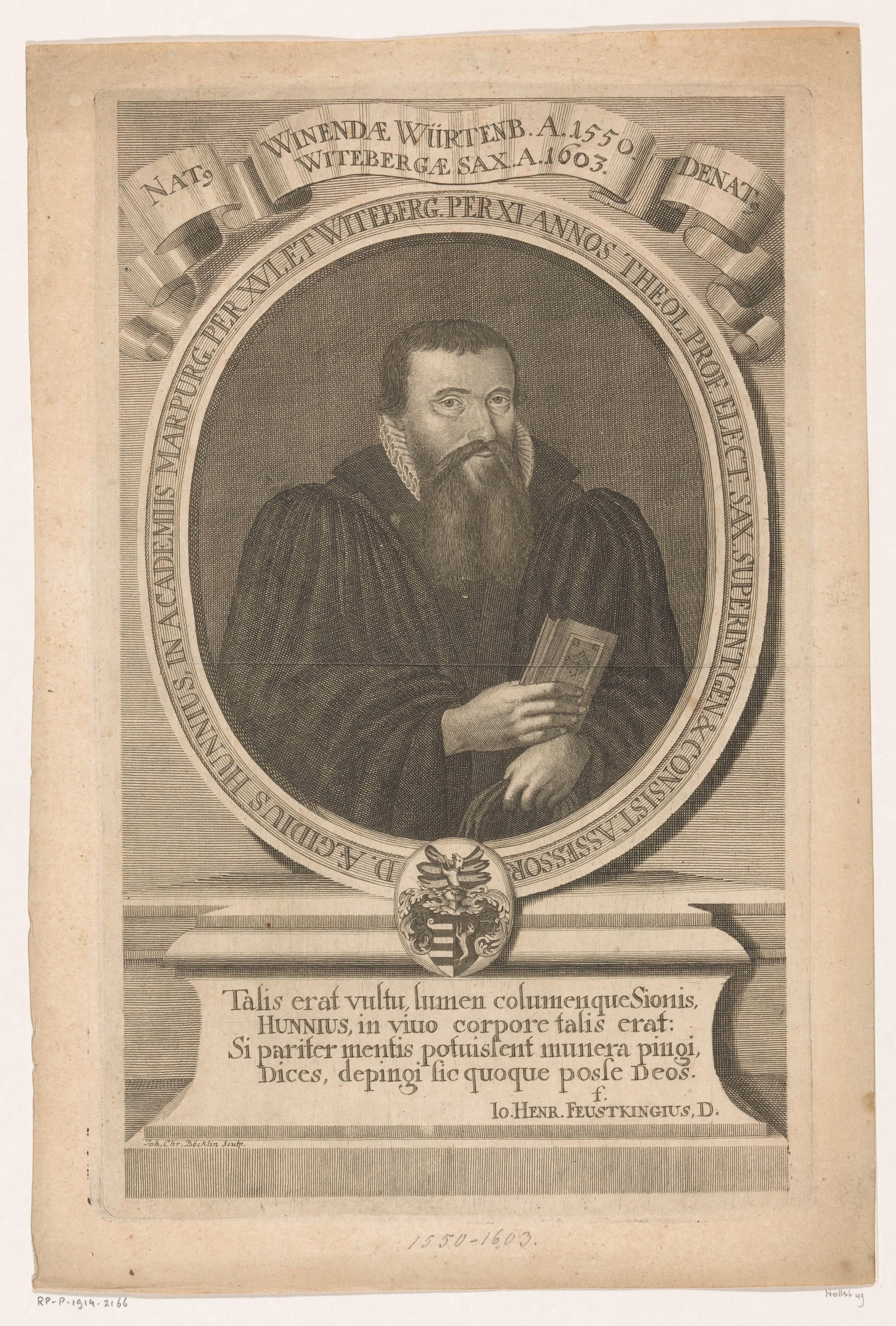 Portret van Aegidius Hunnius