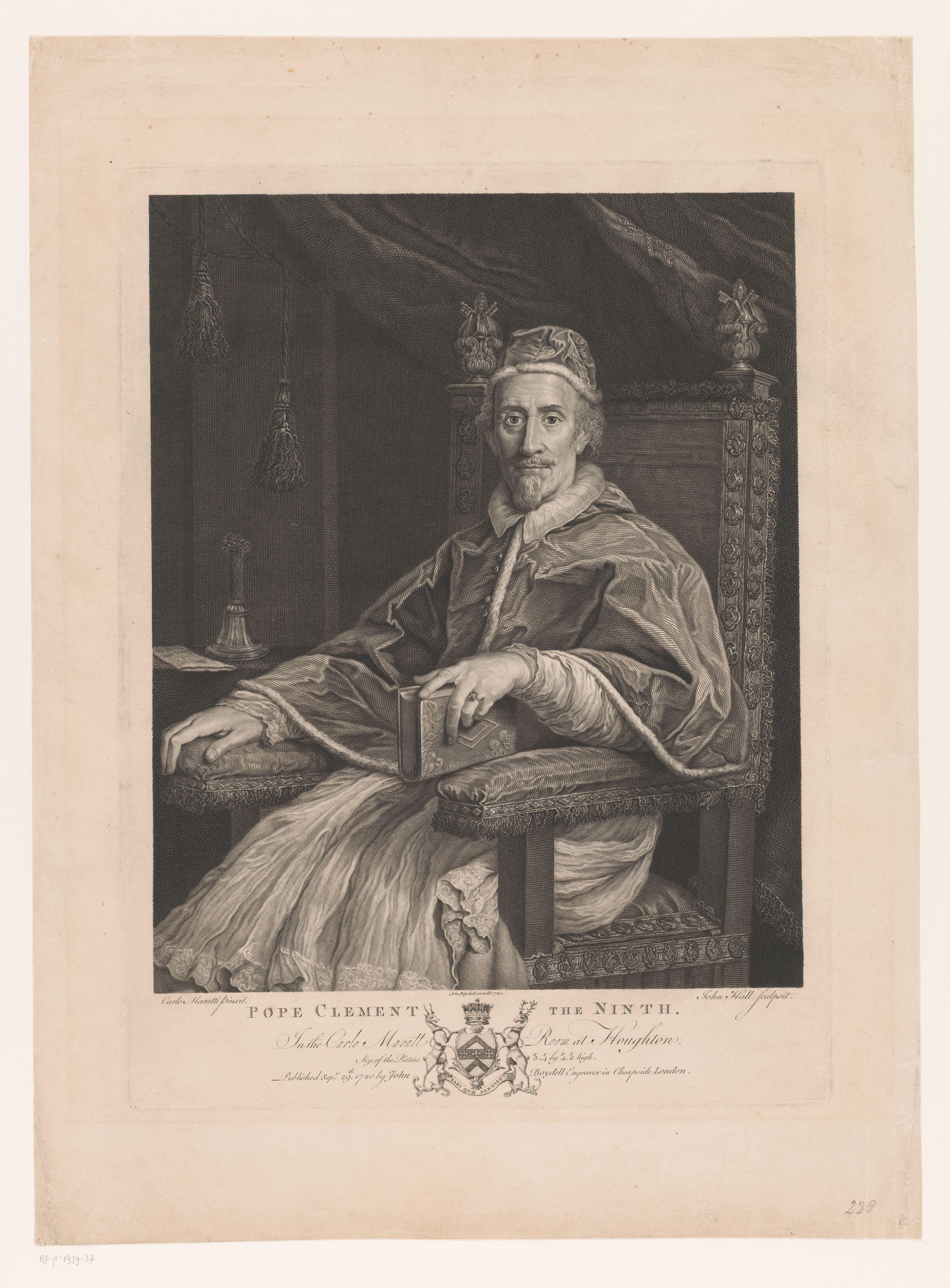 Portret van paus Clemens IX