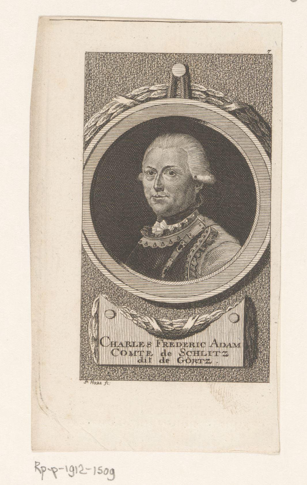 Portret van Karl Friedrich Adam Graf von Görtz