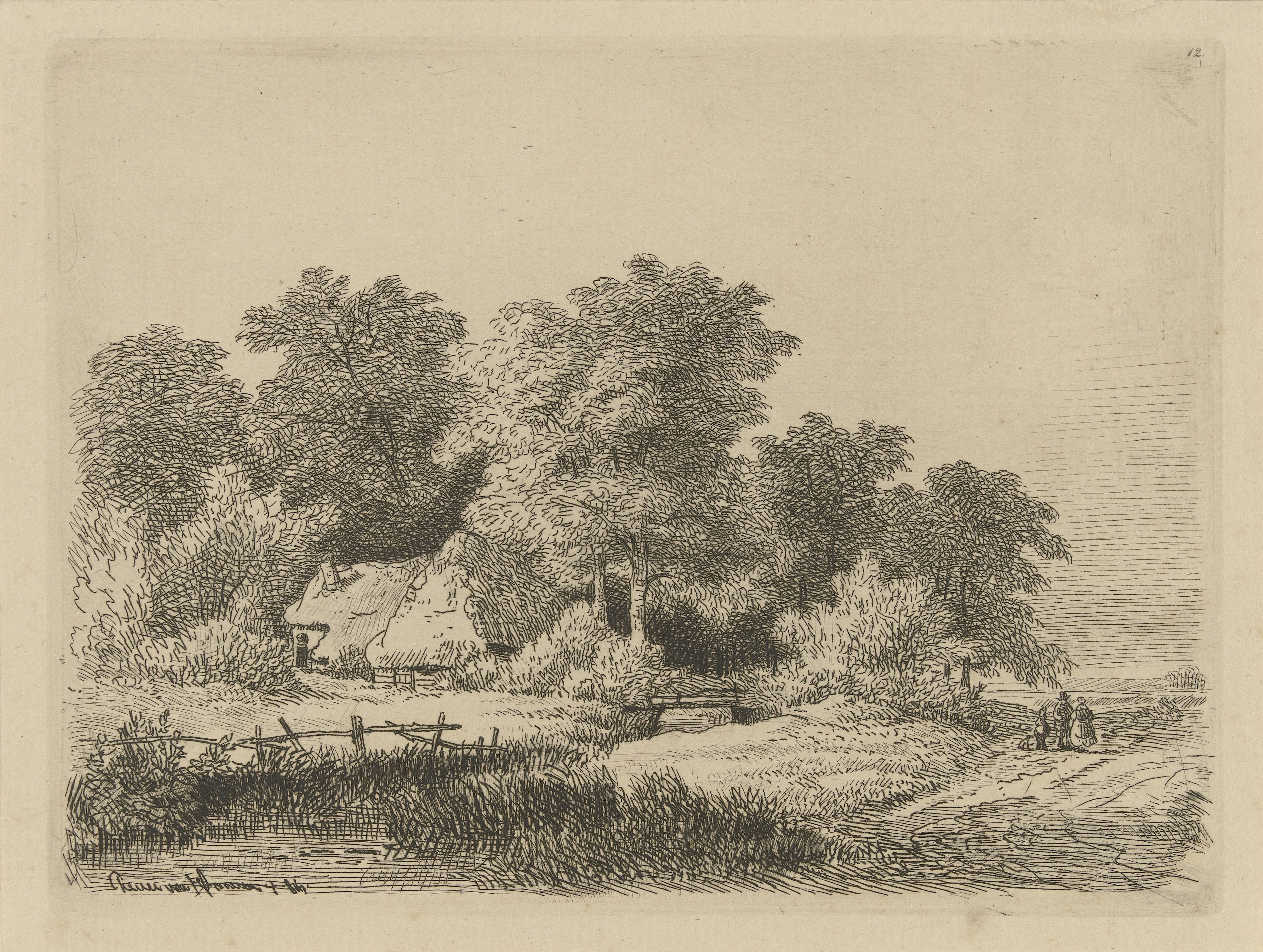 Gezelschap op een landweg