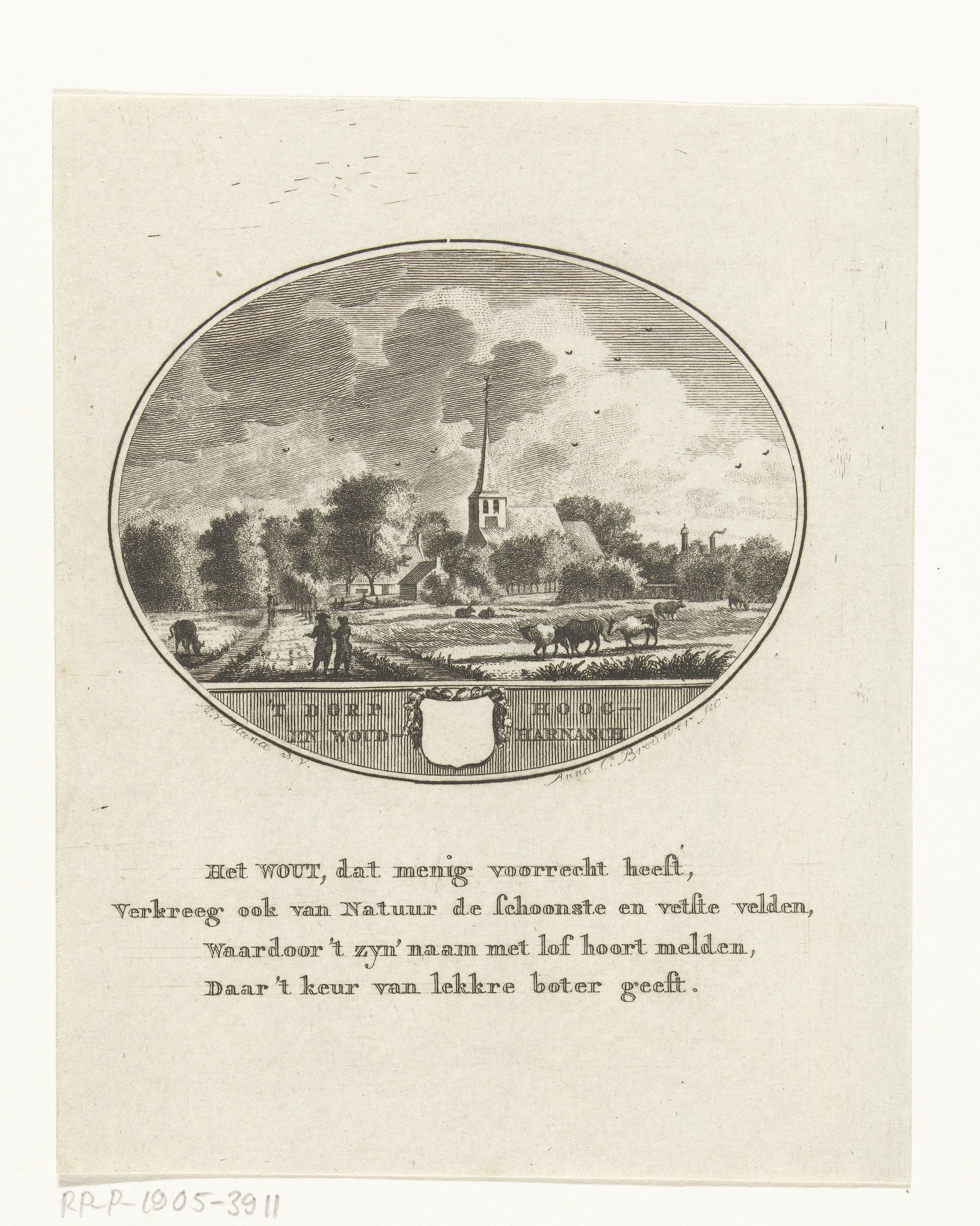 Gezicht op het ambacht Hoog- en Woudharnas