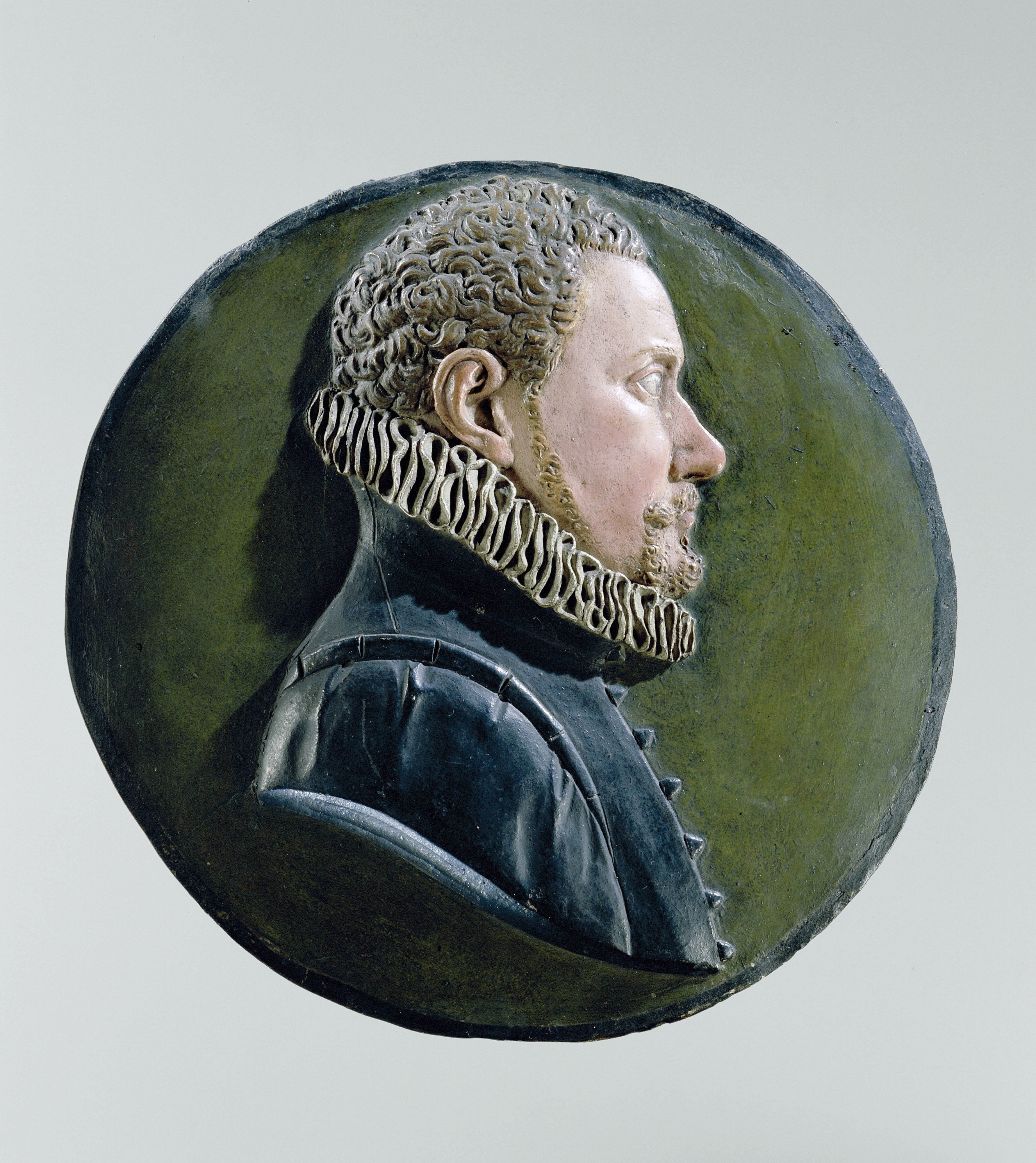 Medaillonportret van een onbekende man