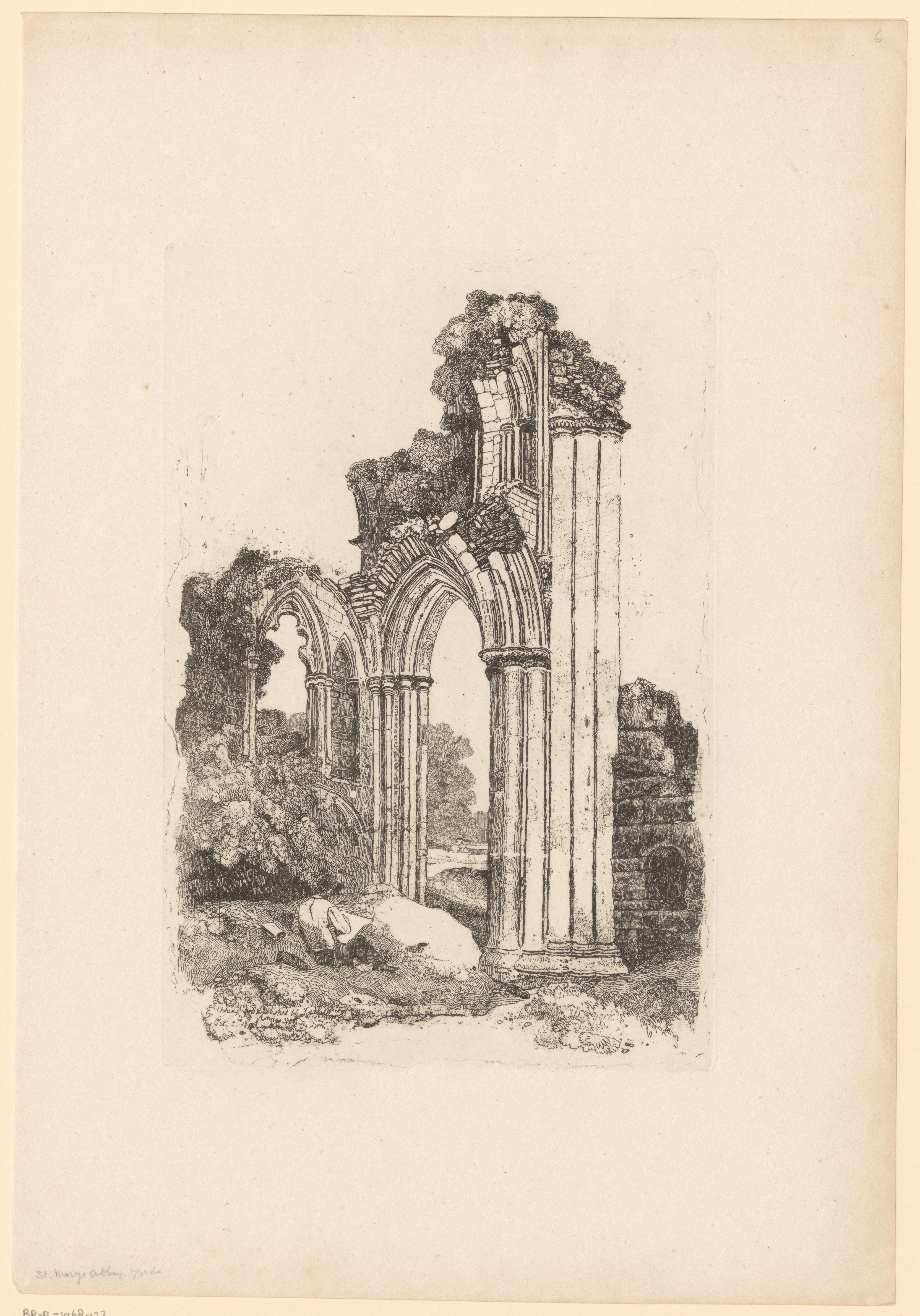 Ruïne van de St. Mary's Abbey in York