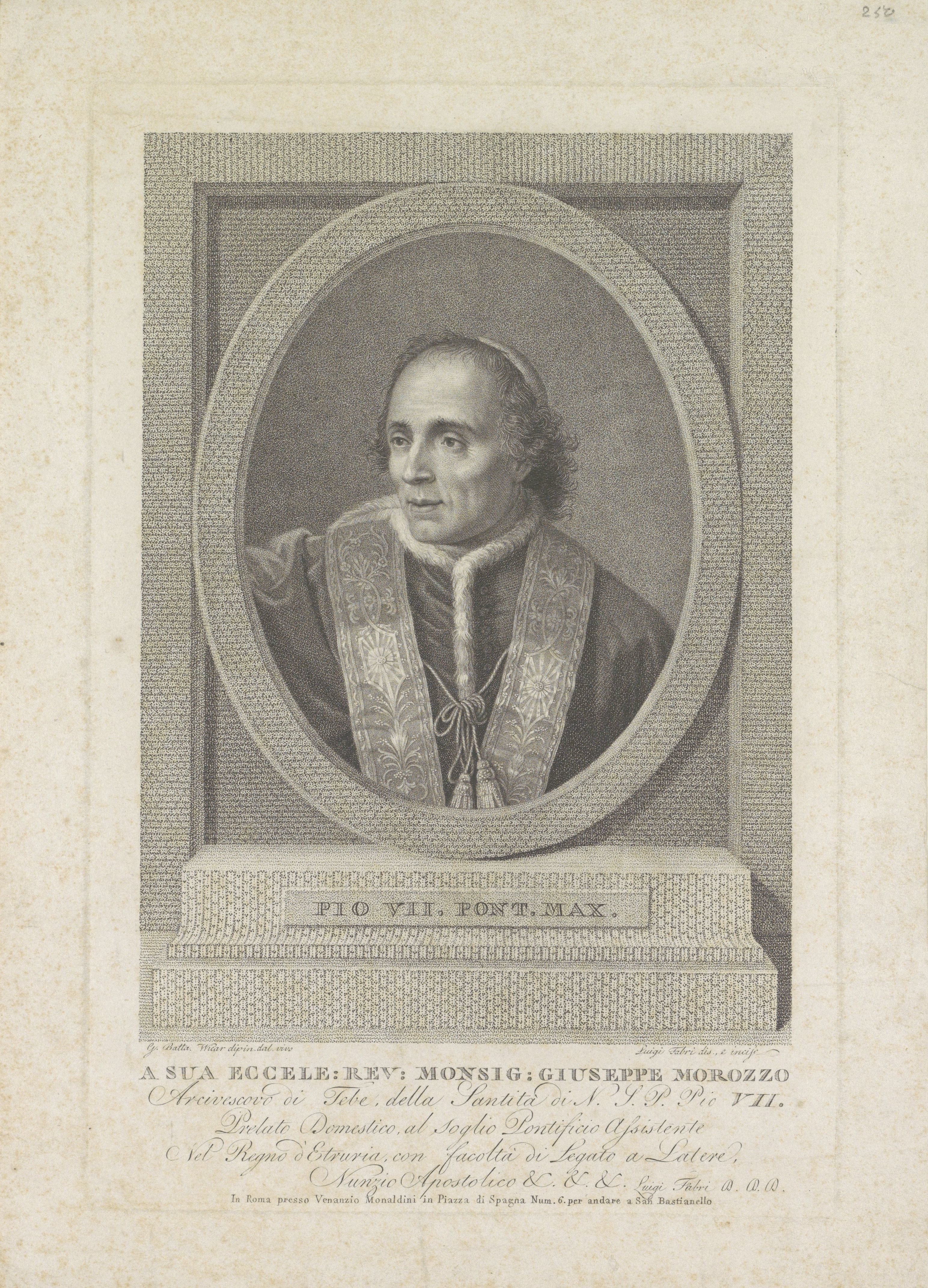 Portret van paus Pius VII