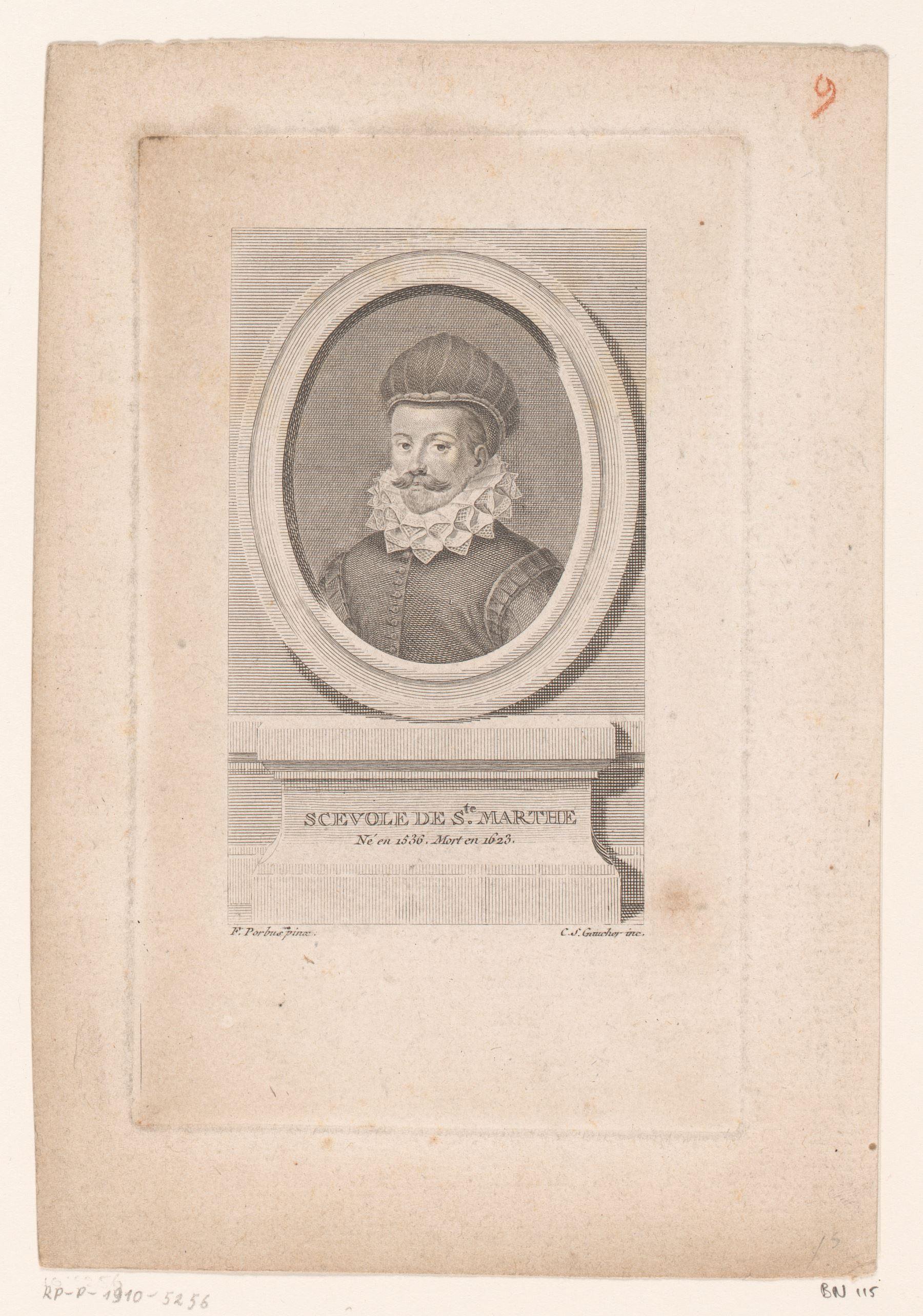 Portret van Scévole de Sainte-Marthe