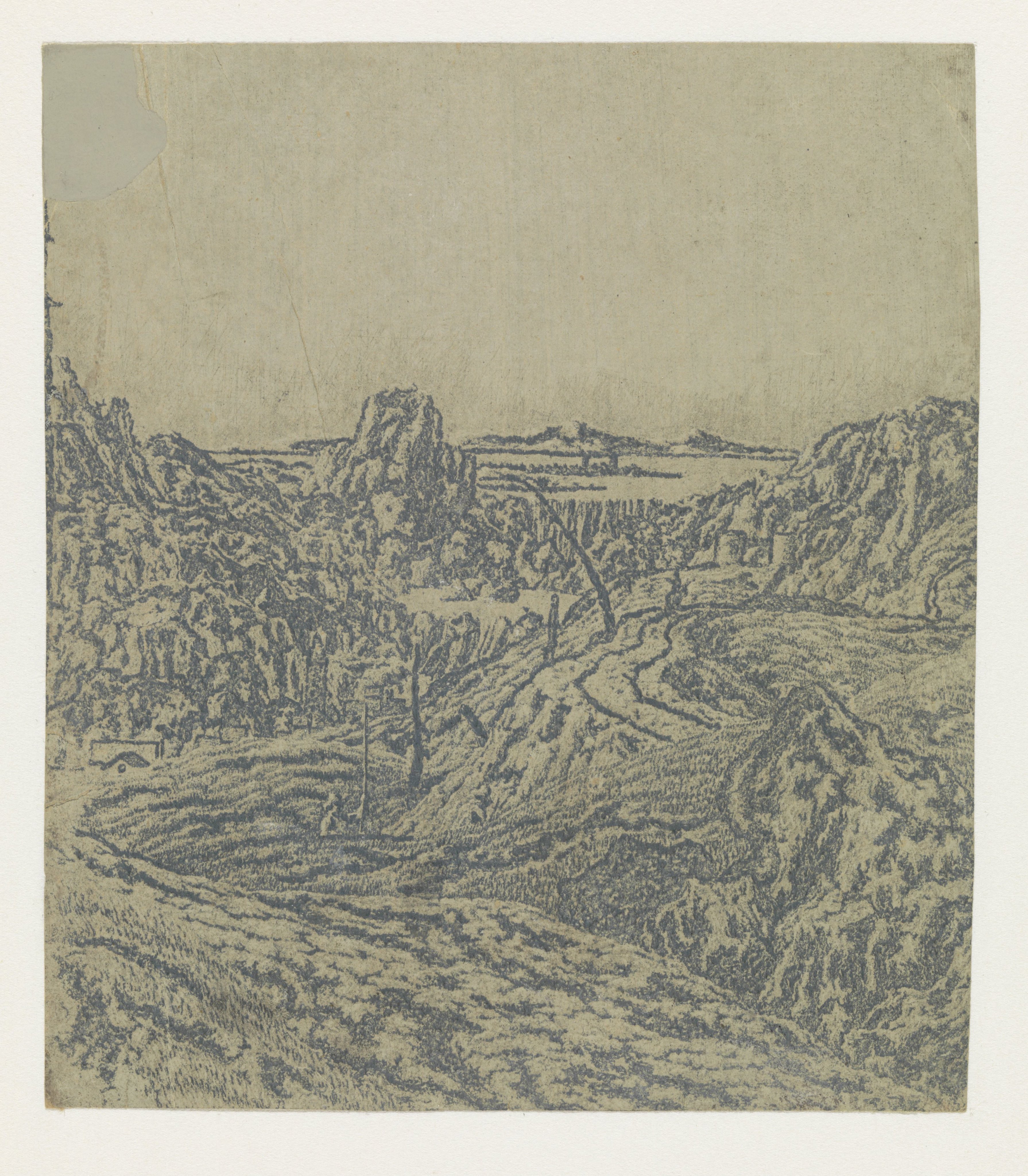Rocky Landscape with a Gorge, Second Version