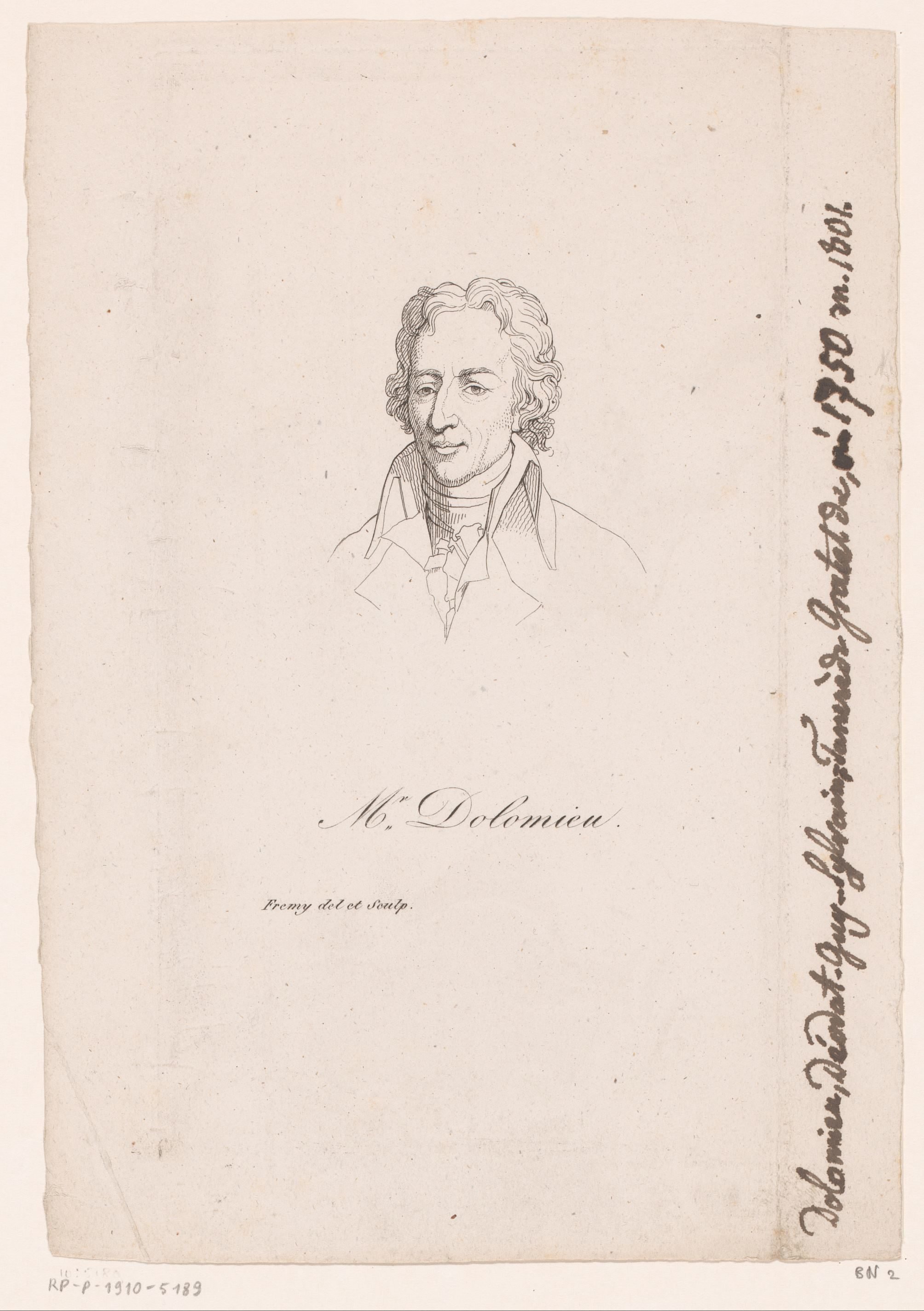 Portret van Déodat Gratet de Dolomieu