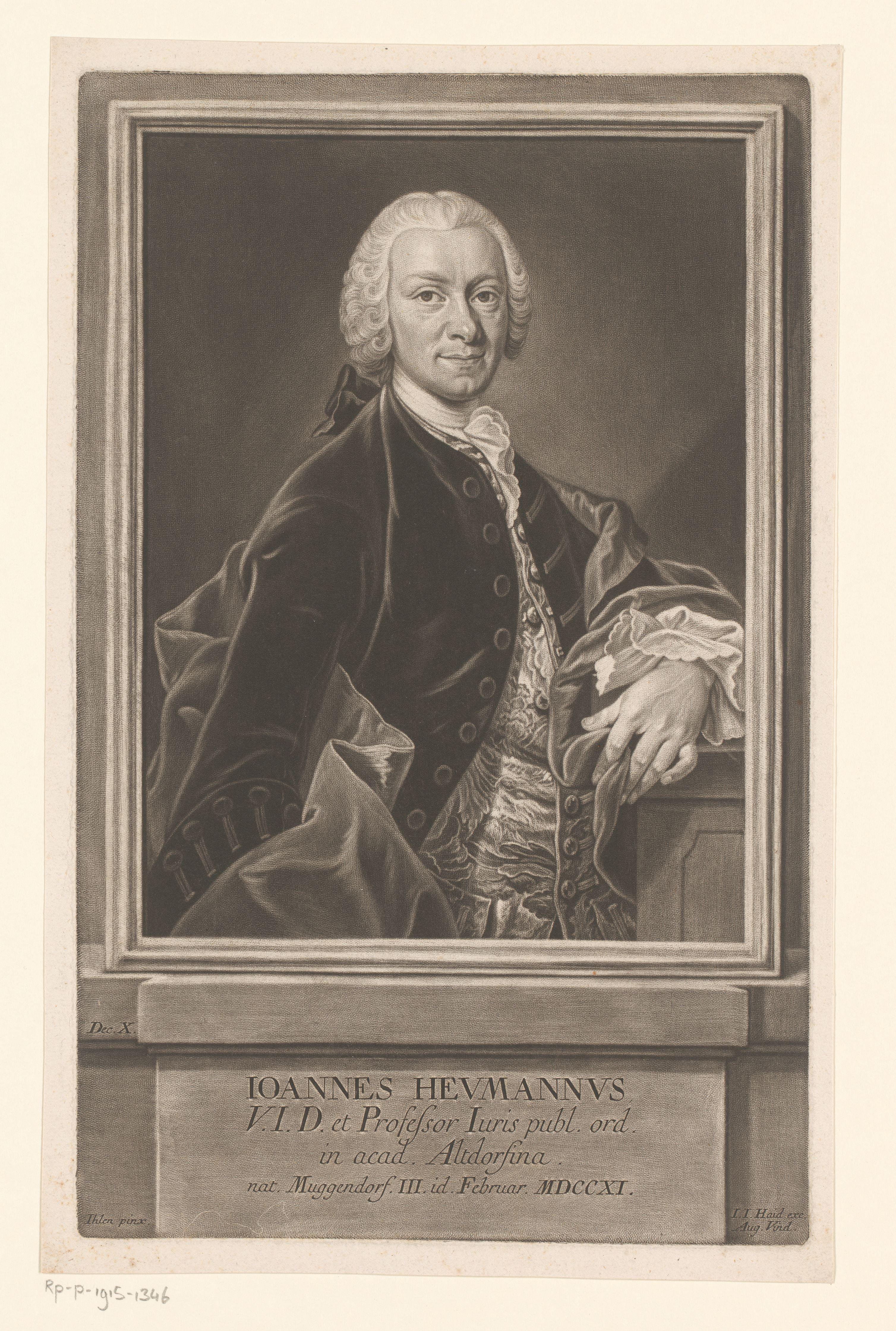 Portret van Johann Heumann