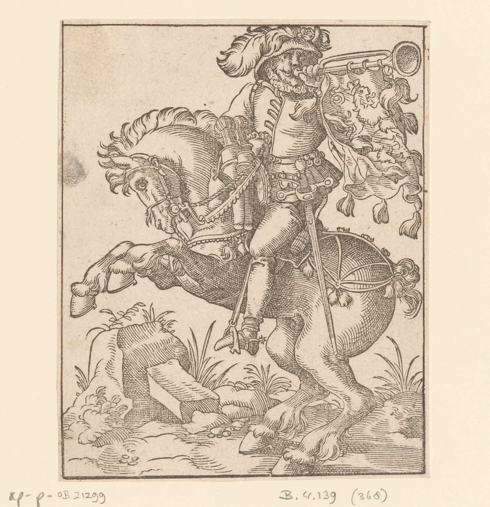 Hoornblazende ruiter