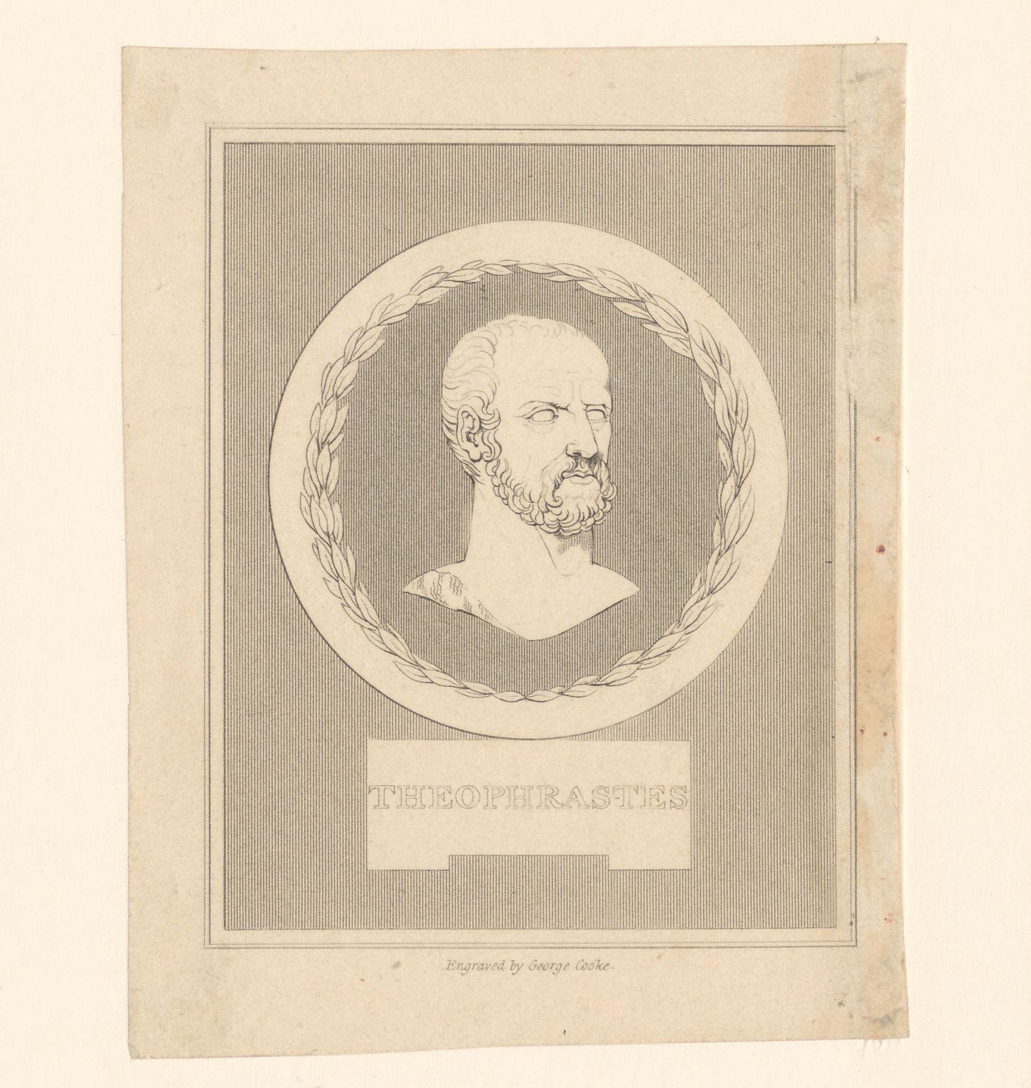 Portret van Theophrastus van Eresus