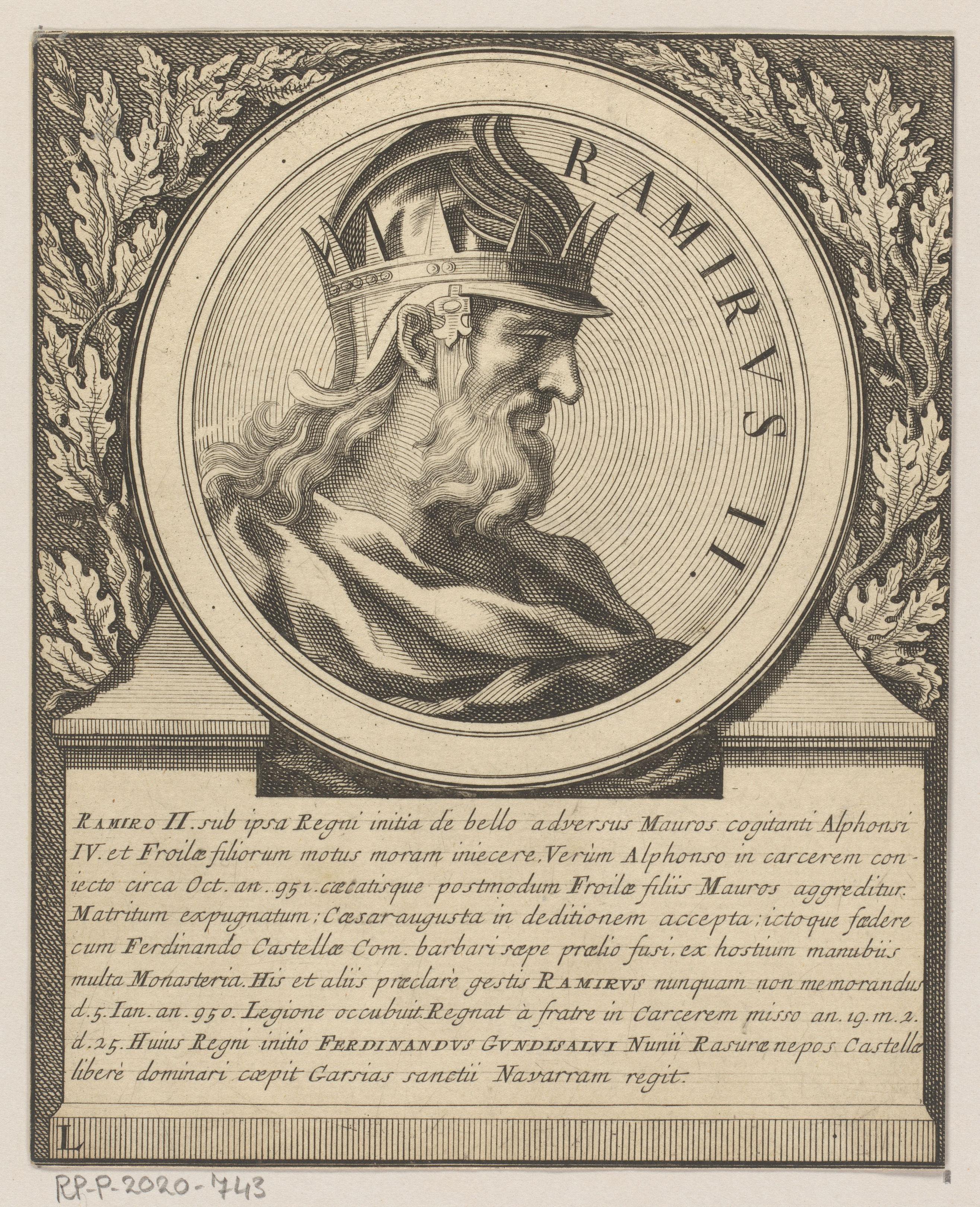 Portret van Ramiro II, koning van León