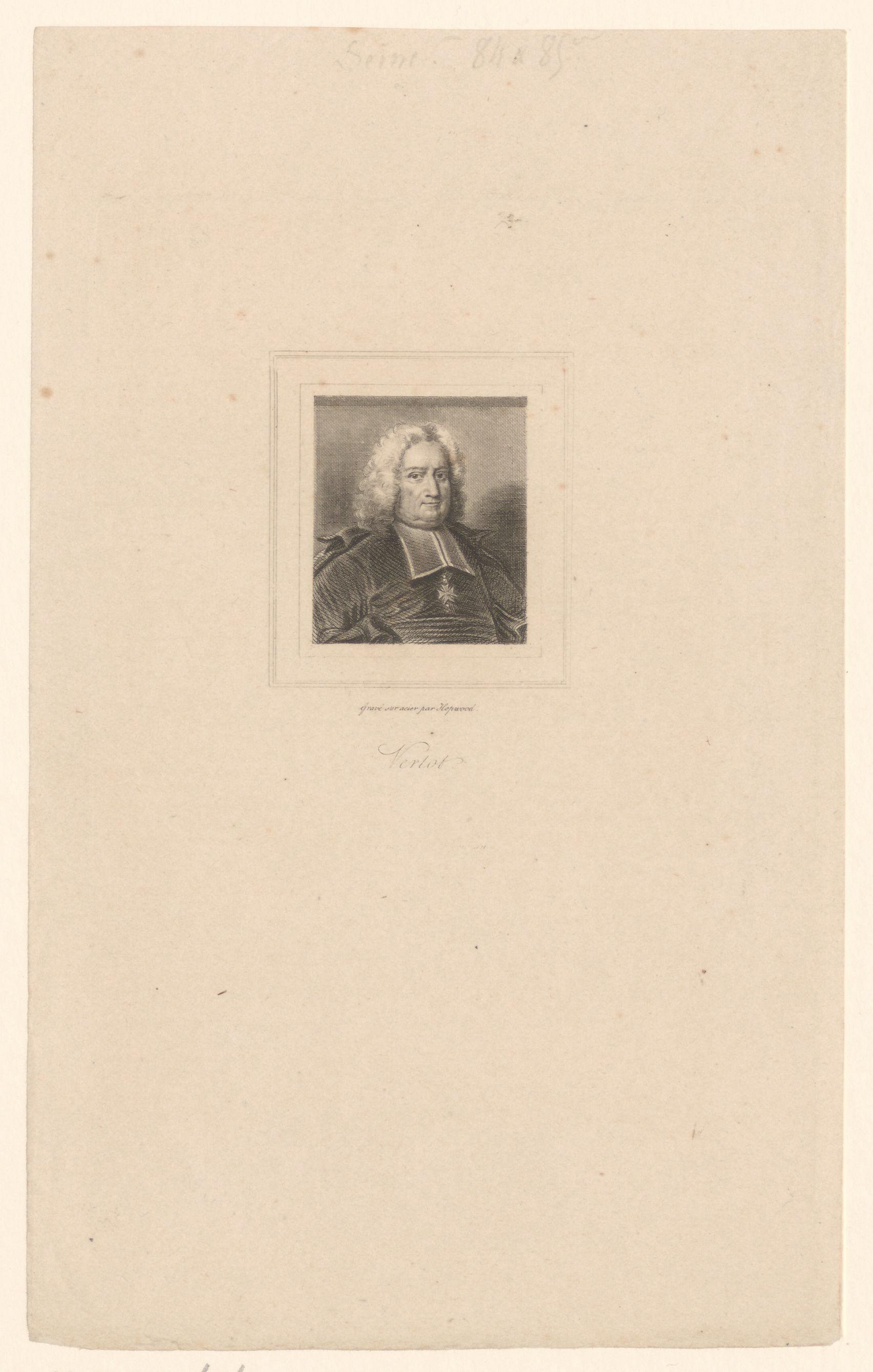 Portret van René Aubert de Vertot
