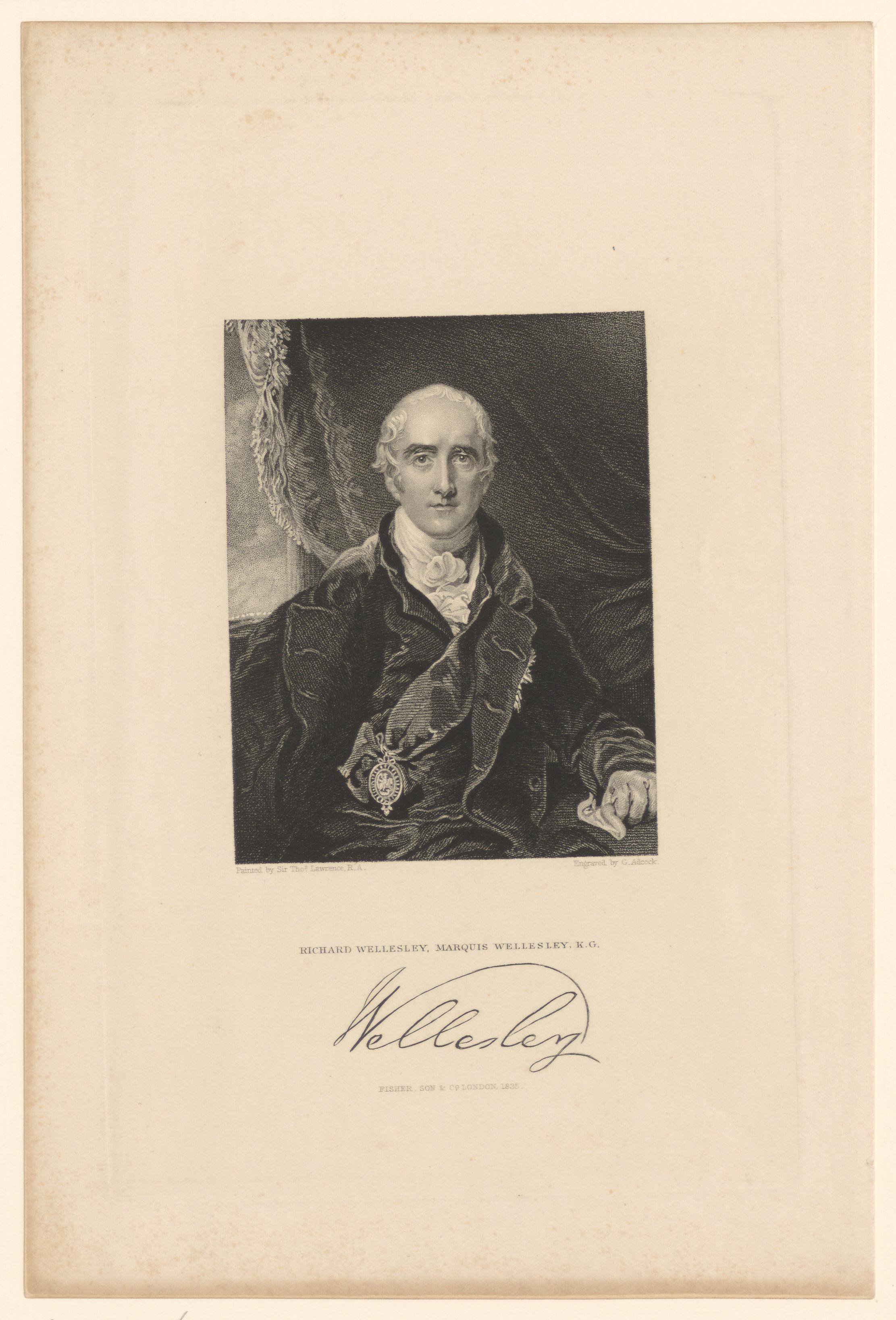 Portret van Richard Wellesley