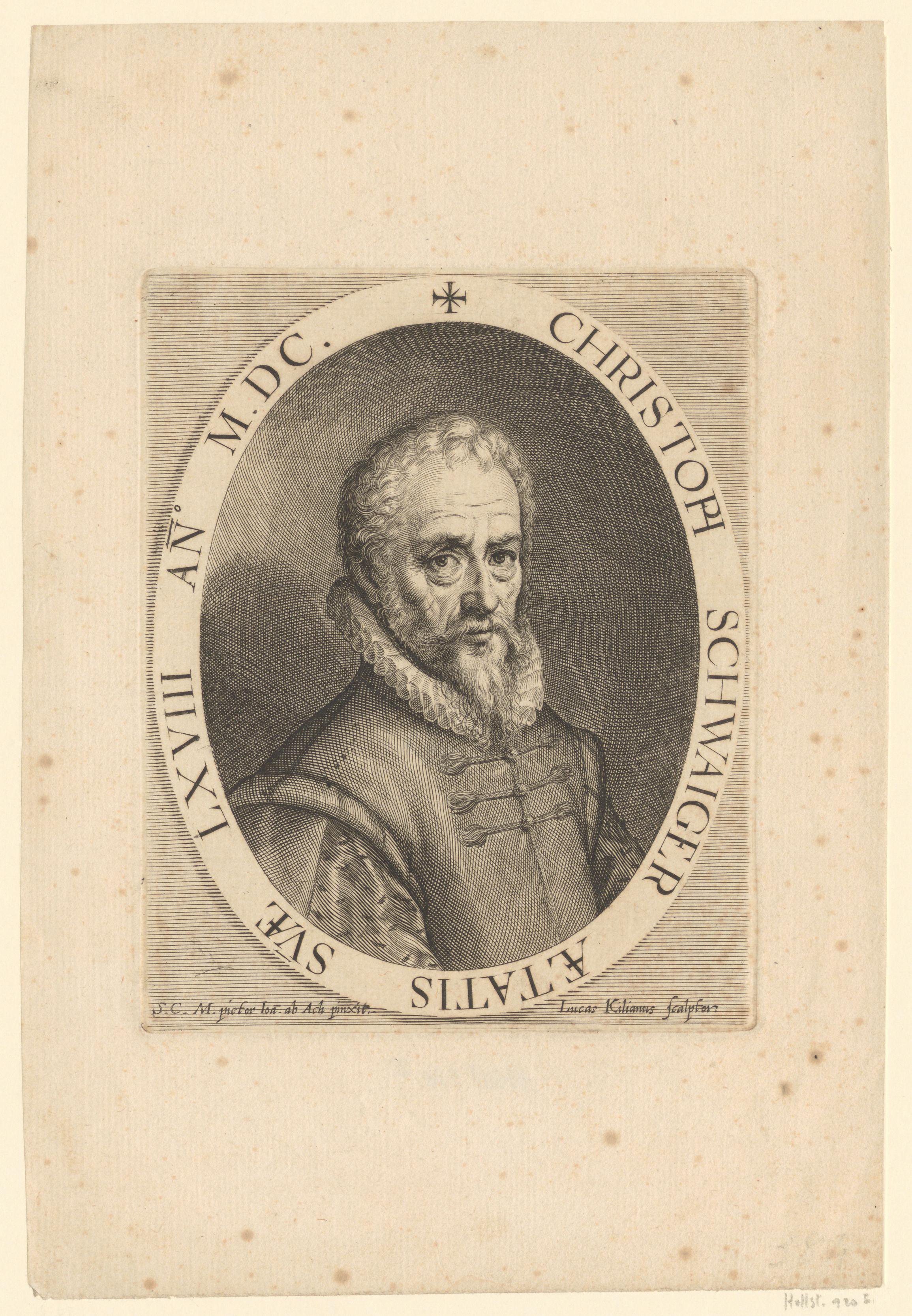 Portret van Christoph Schwaiger op 68-jarige leeftijd