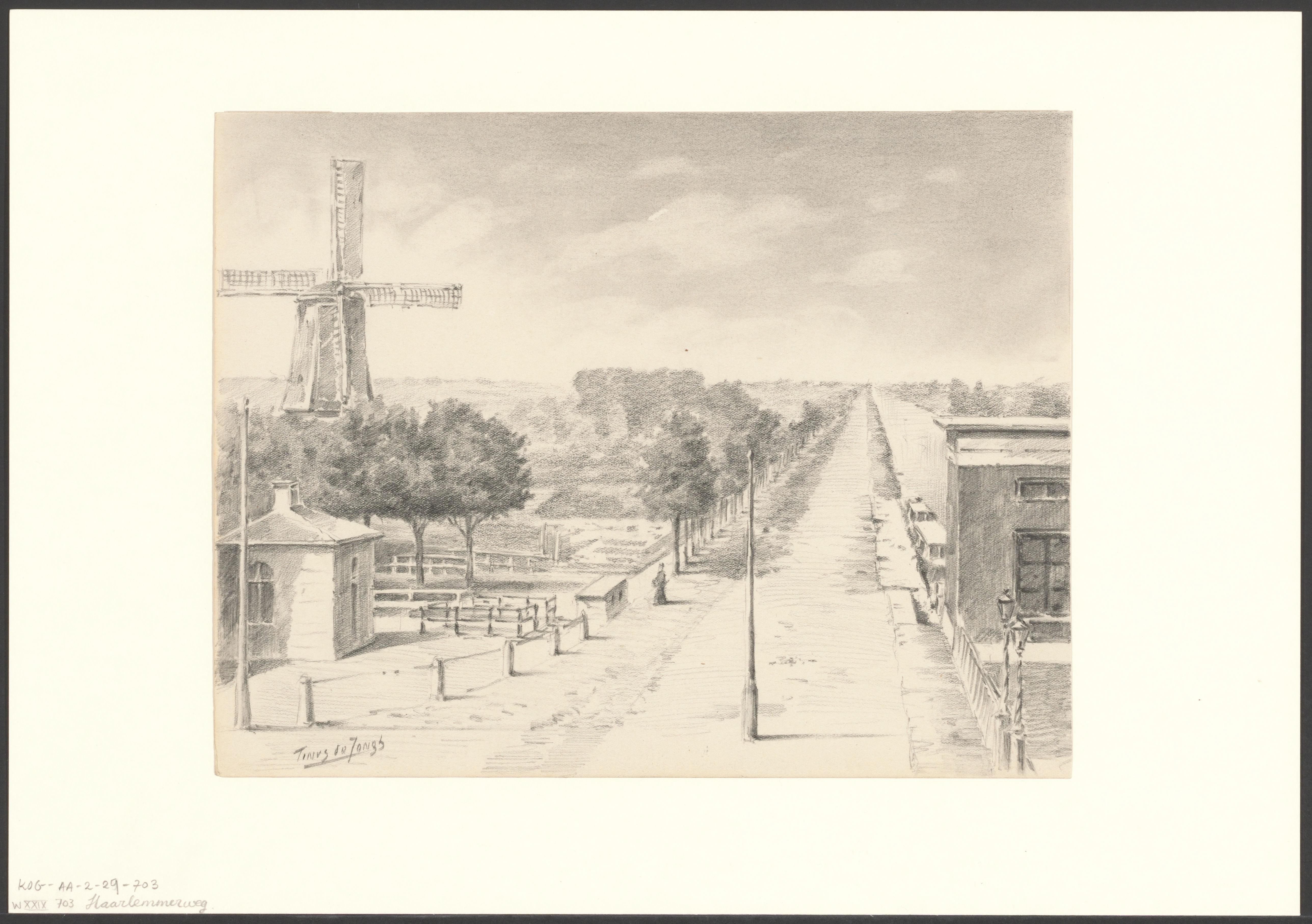 Gezicht op de Haarlemmerweg