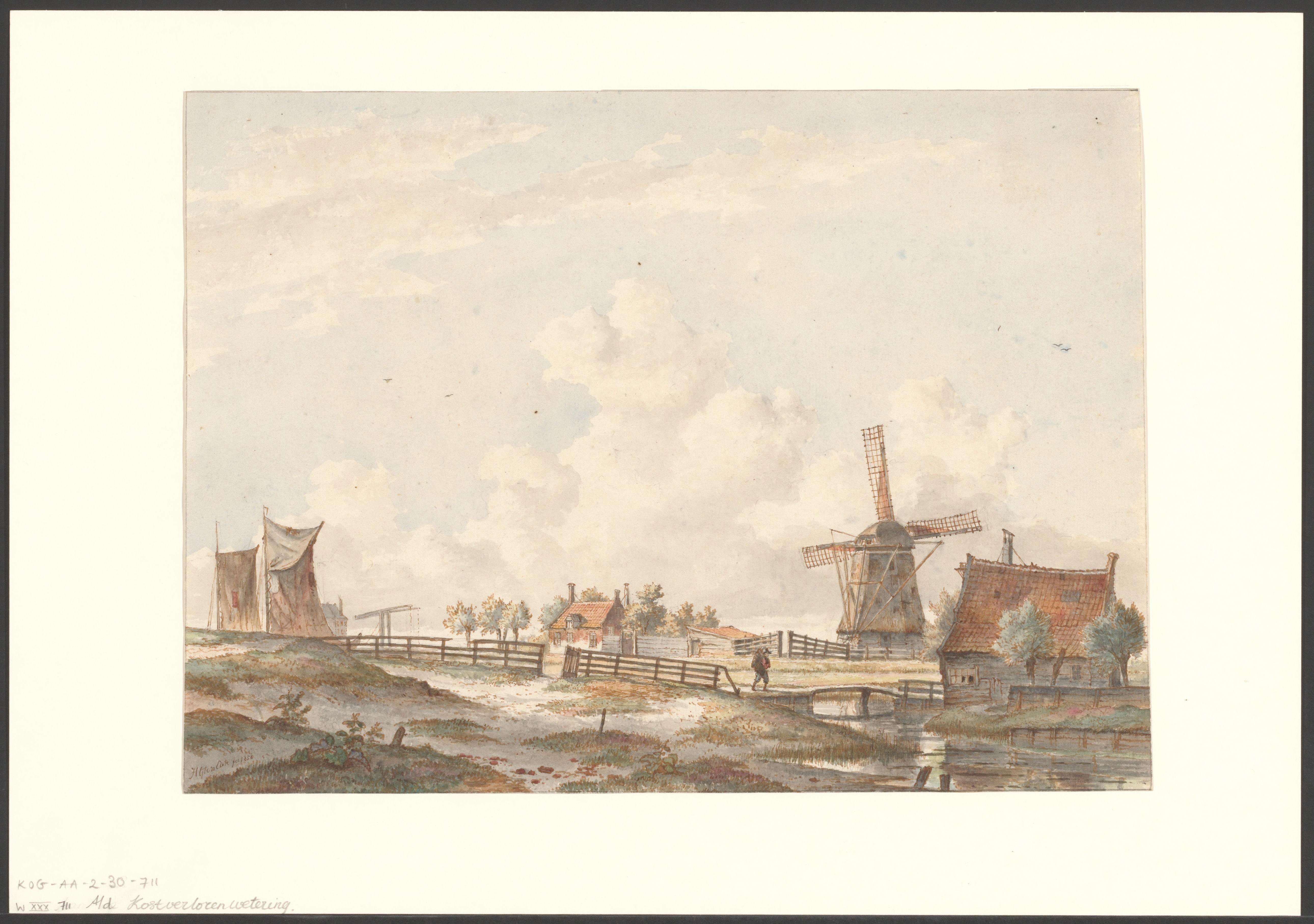 Gezicht op de Kostverlorenvaart