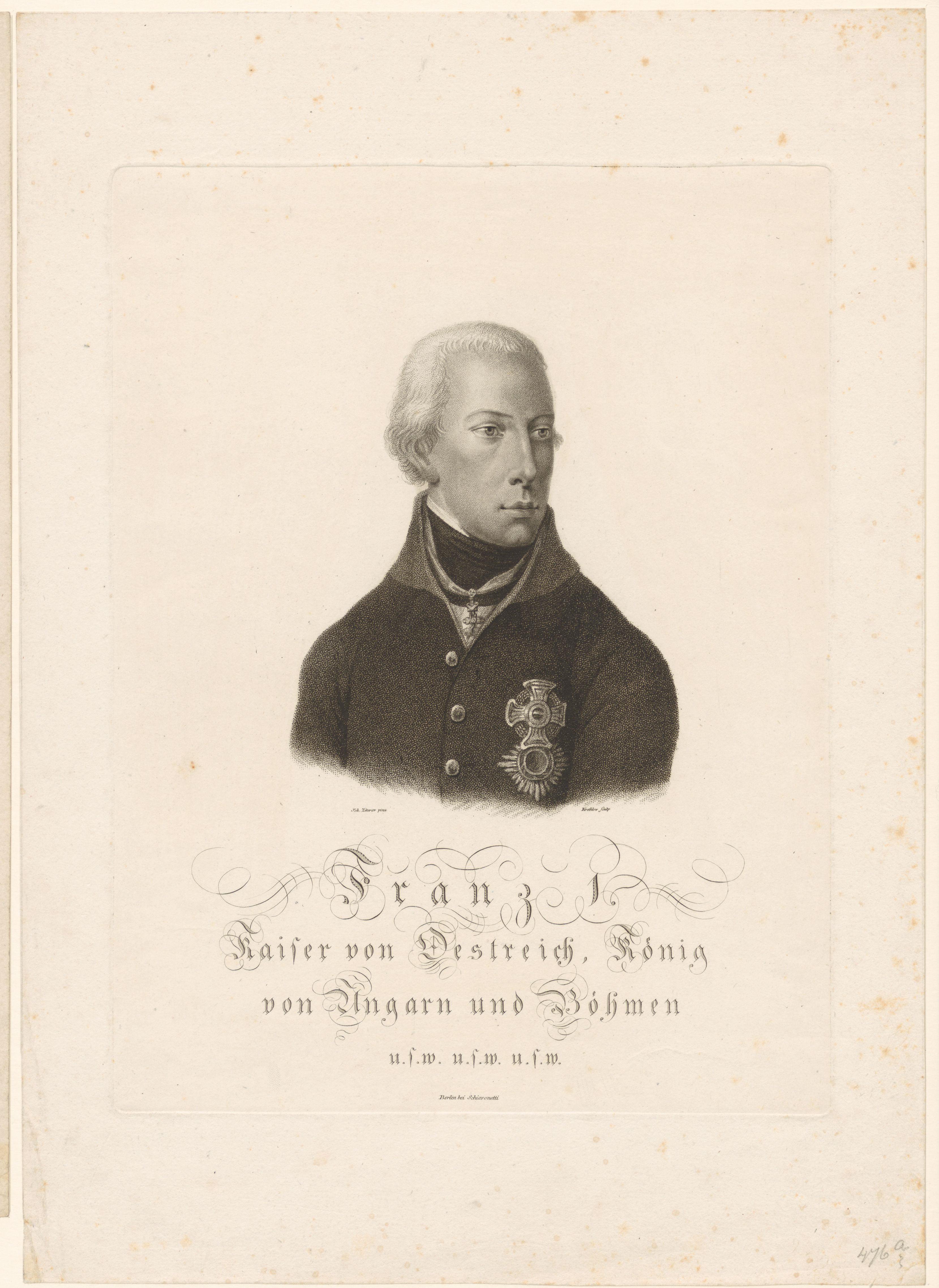 Portret van Frans II Josef Karel, Rooms-Duits keizer