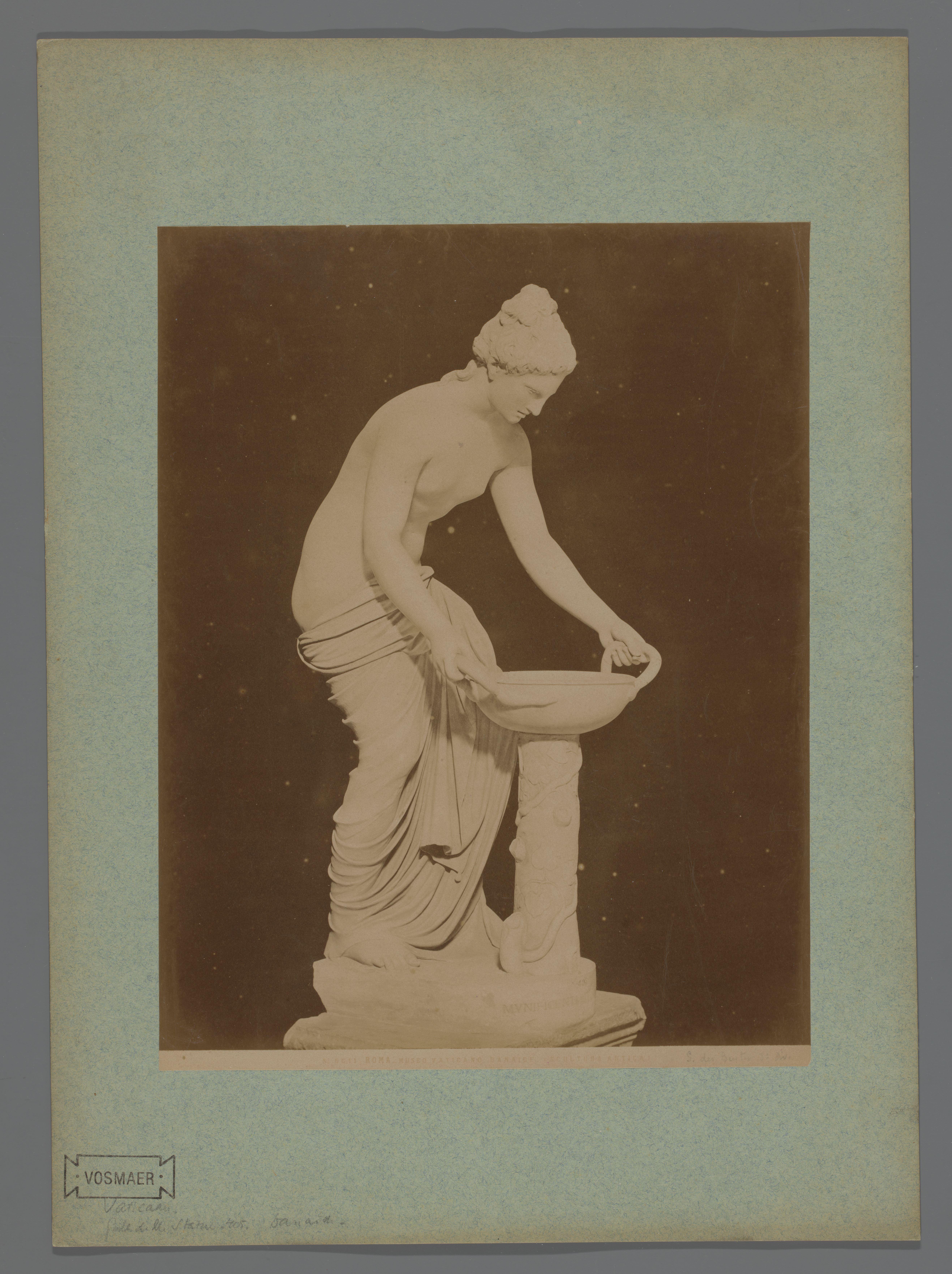 Sculptuur van Danaïde in de Vaticaanse Musea, Italië