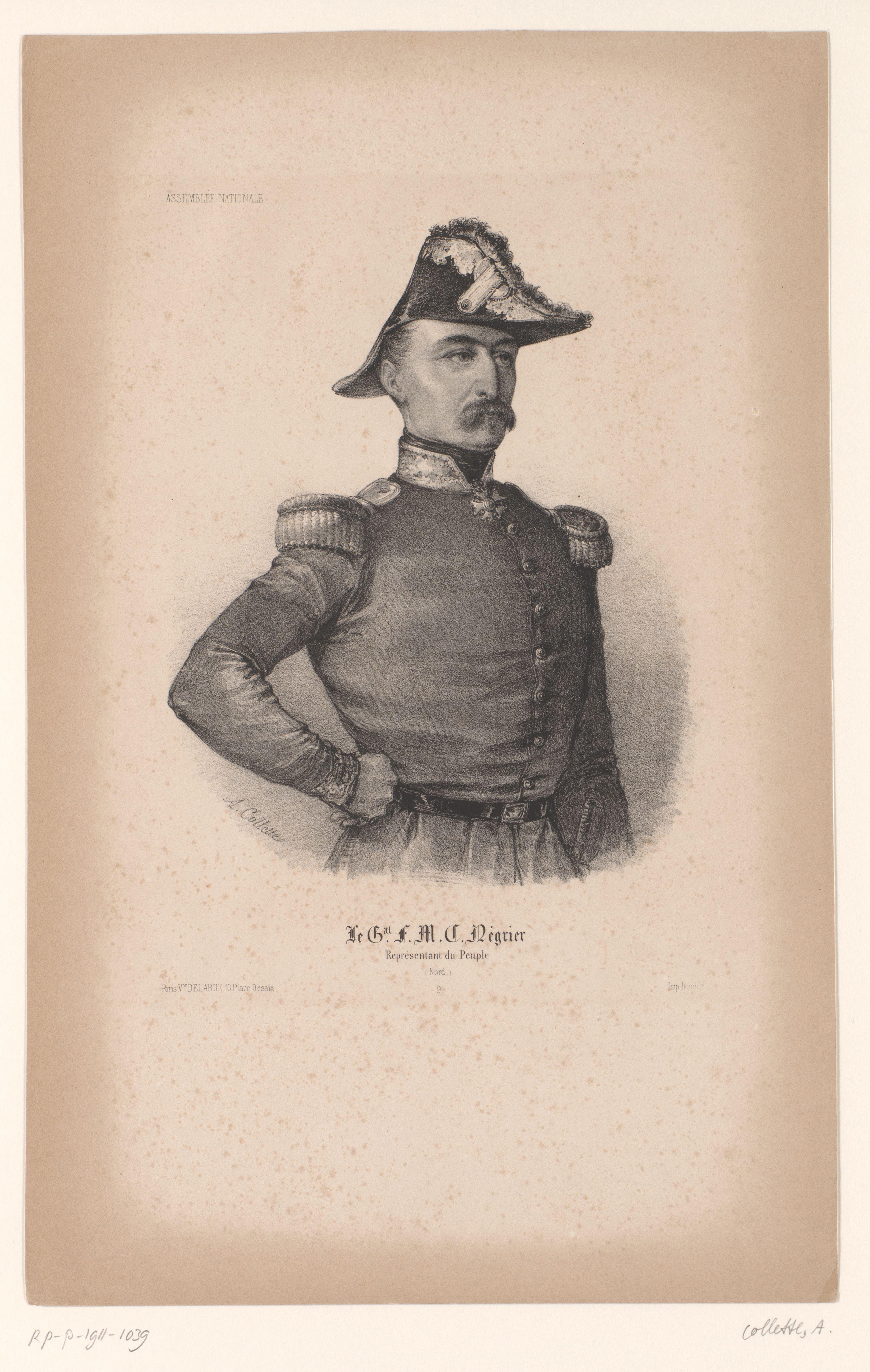 Portret van generaal François-Marie-Casimir de Négrier