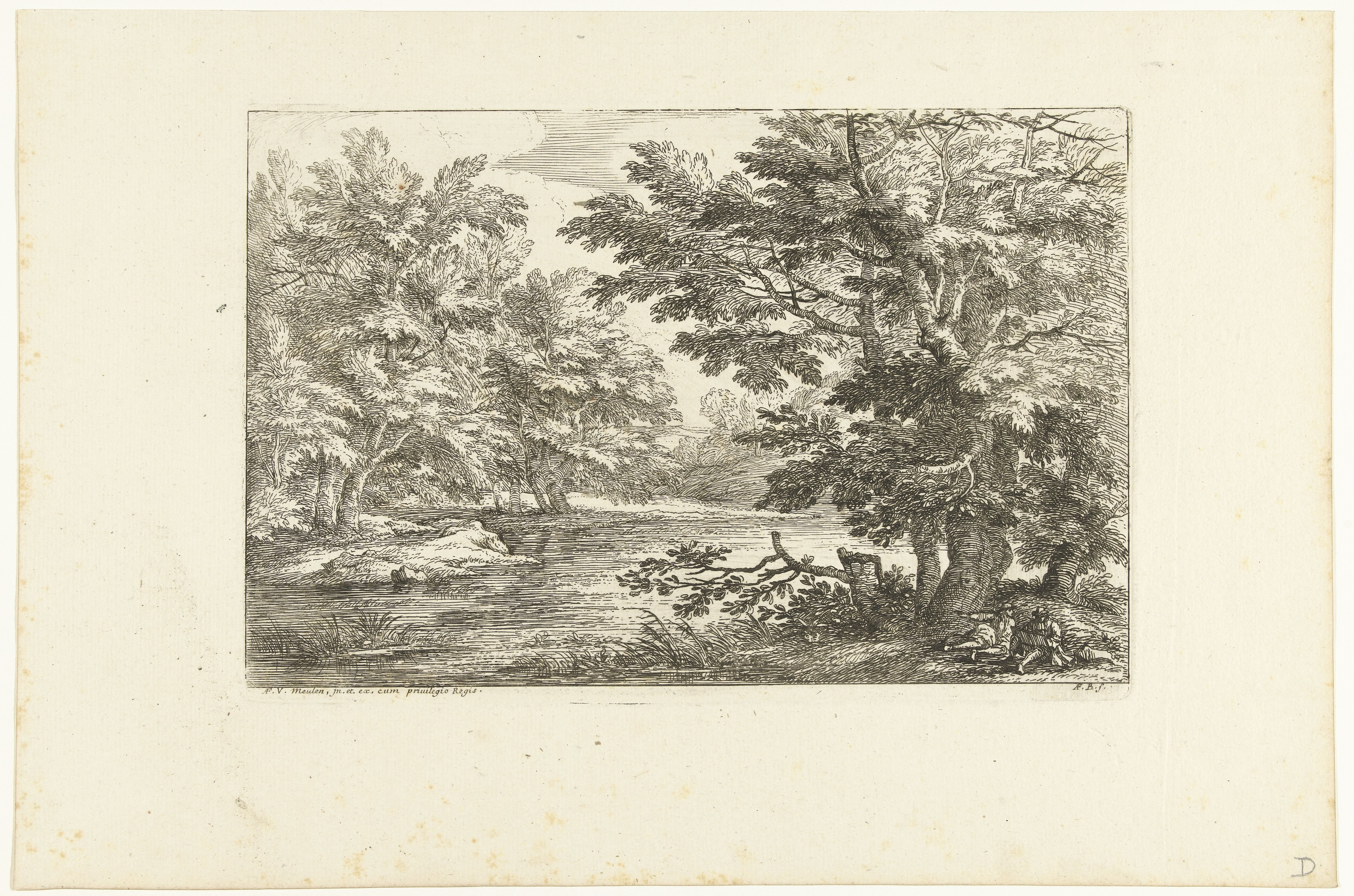 Landschap met meertje