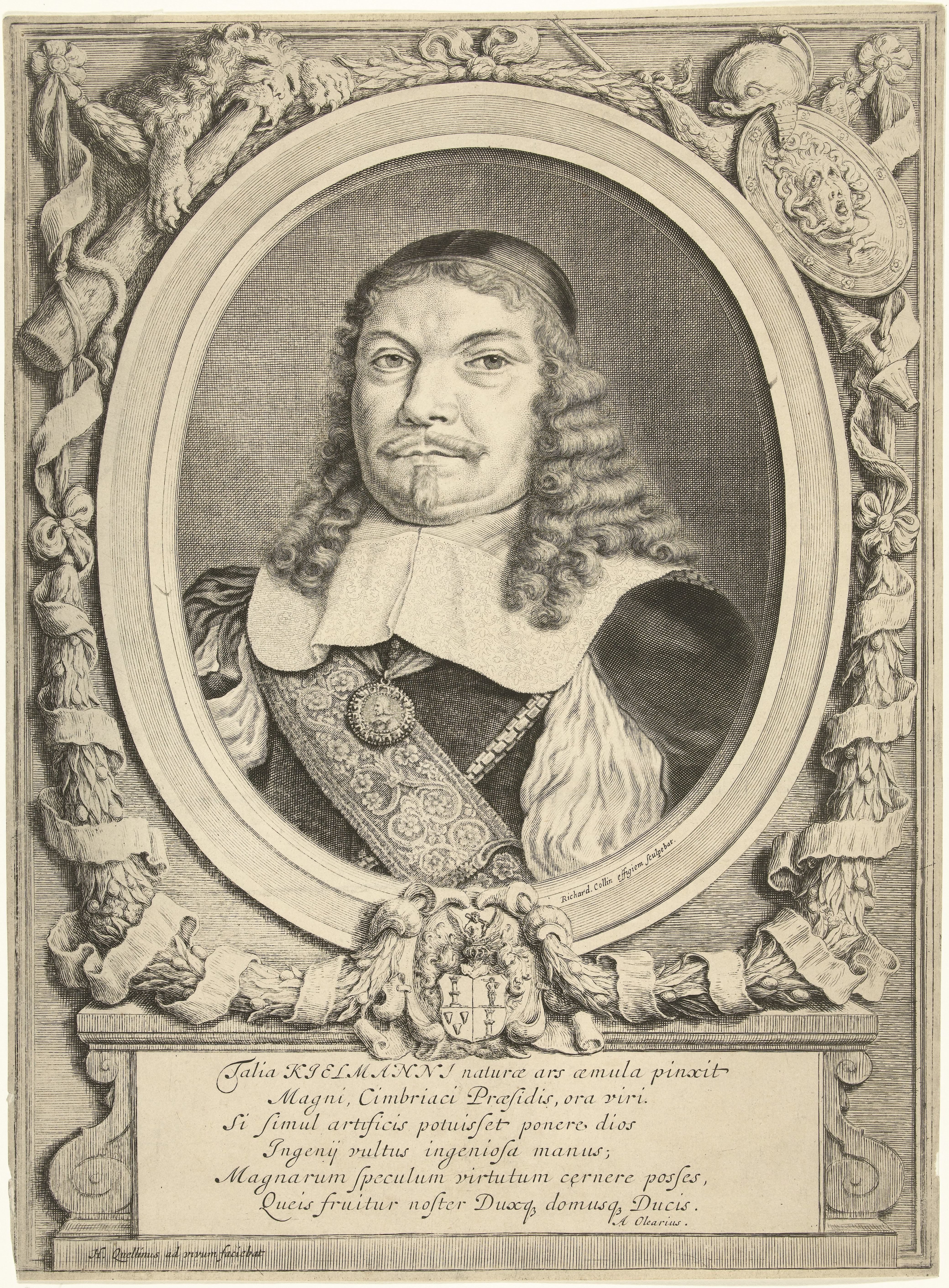 Portret van Johann Adolph Kielmann von Kielmannsegg
