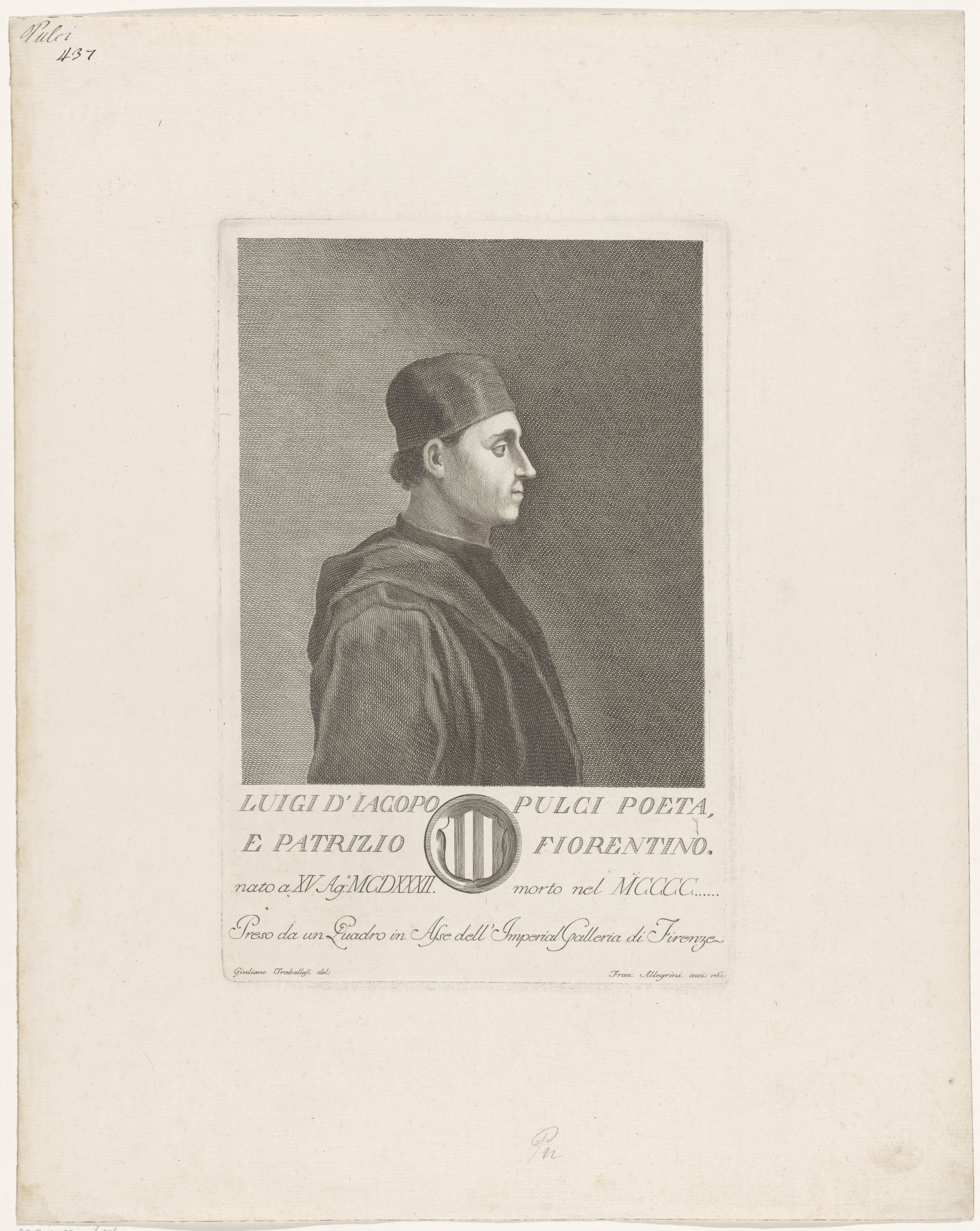 Portret van Luigi Pulci