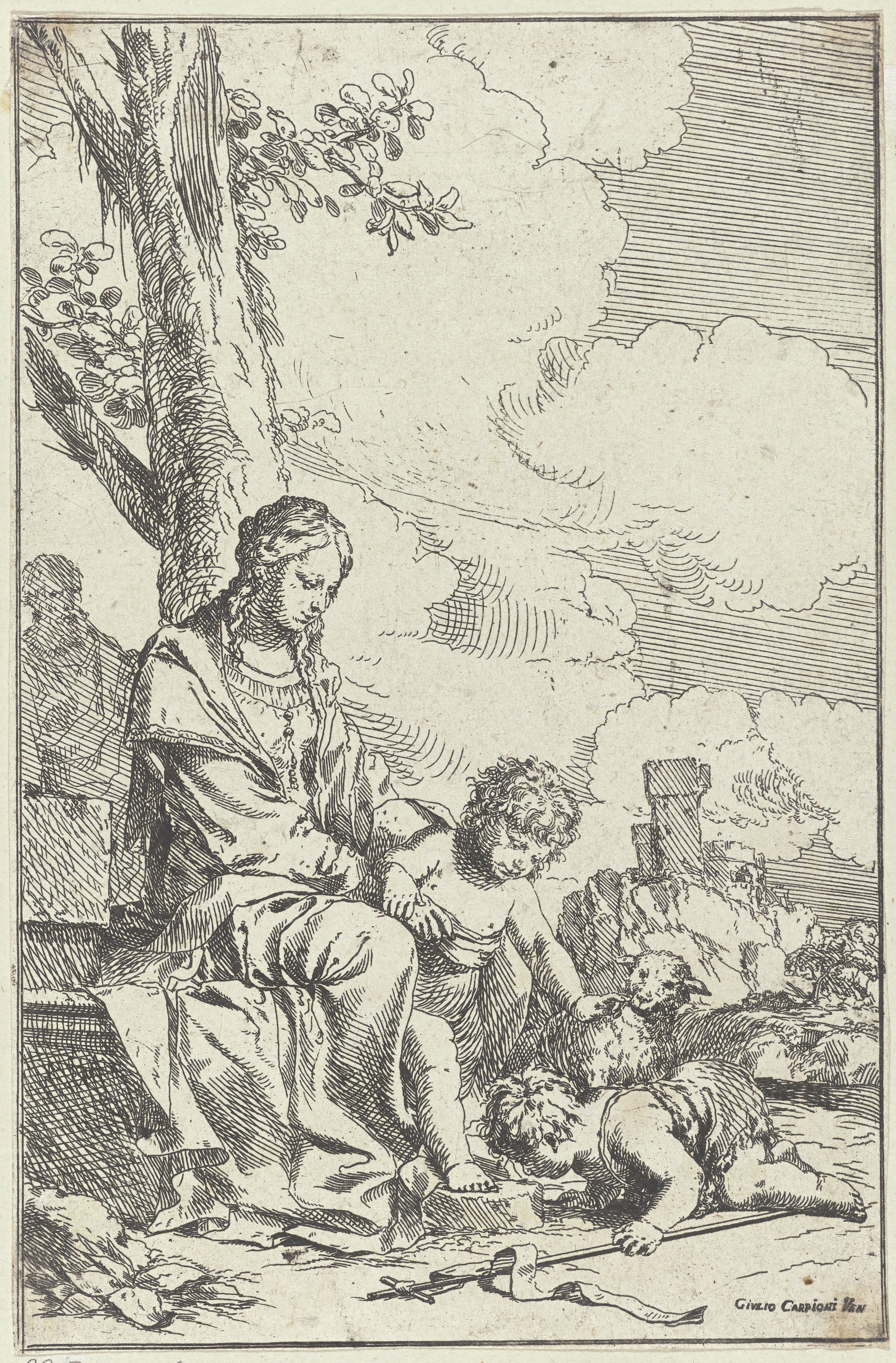 Heilige Familie met de jonge Johannes de Doper