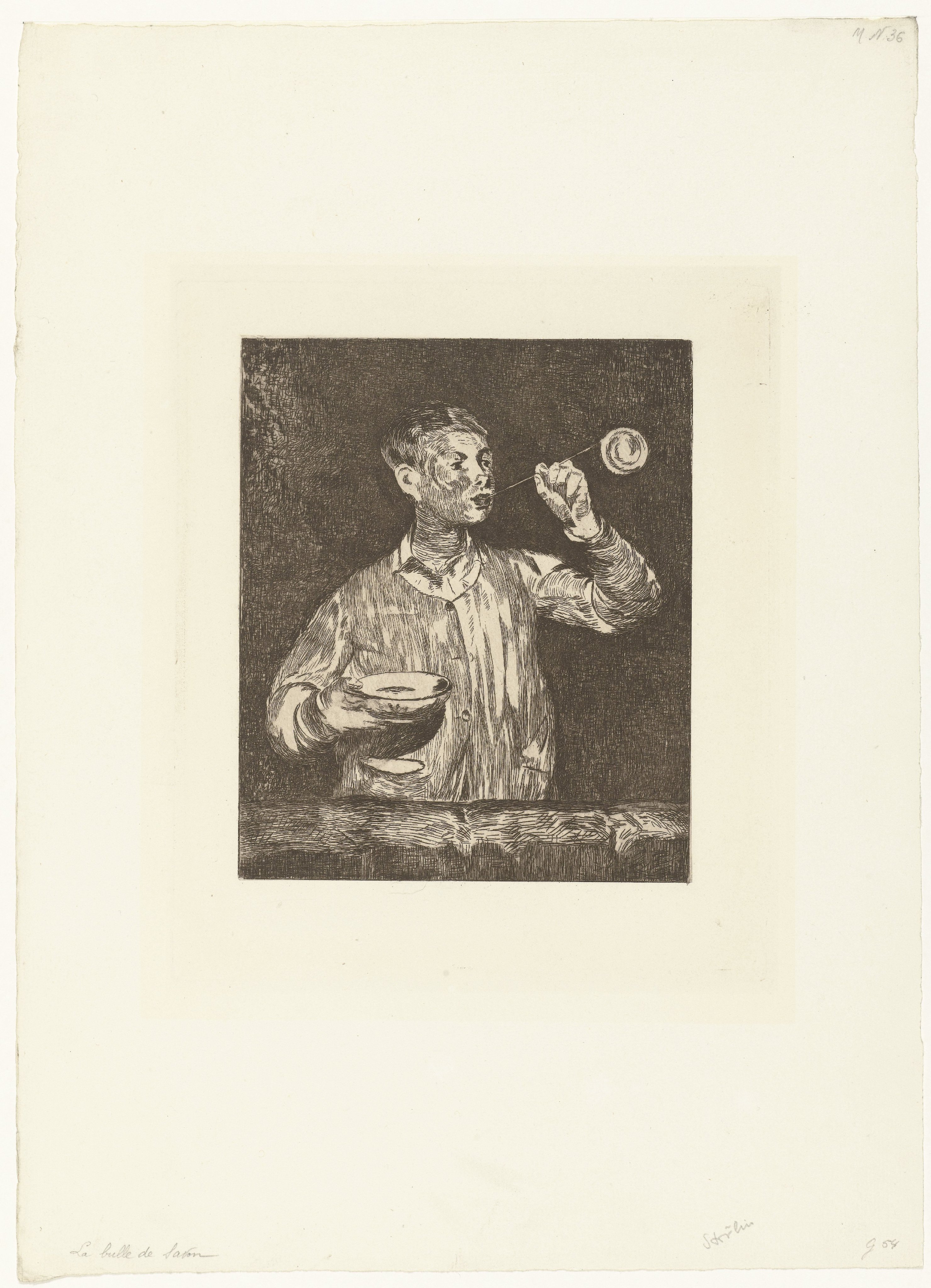 Léon Leenhoff blaast zeepbellen