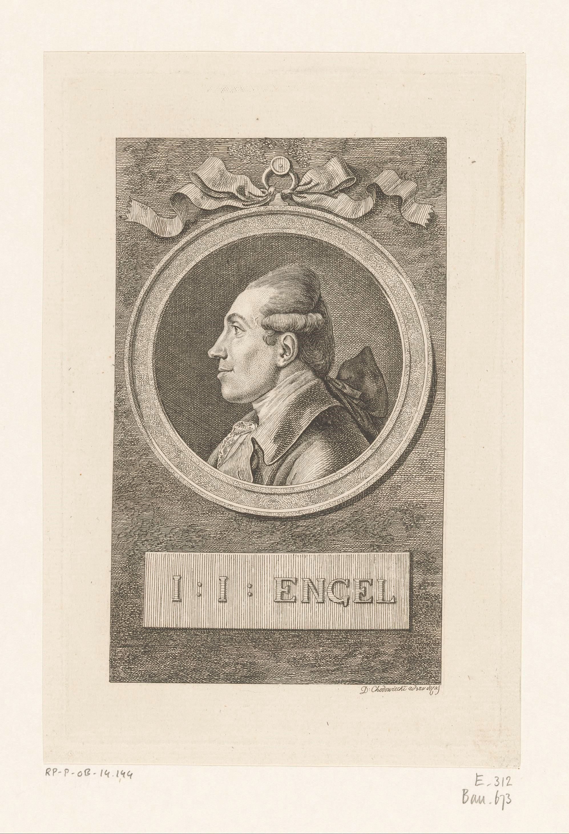 Portret van Johann Jacob Engel