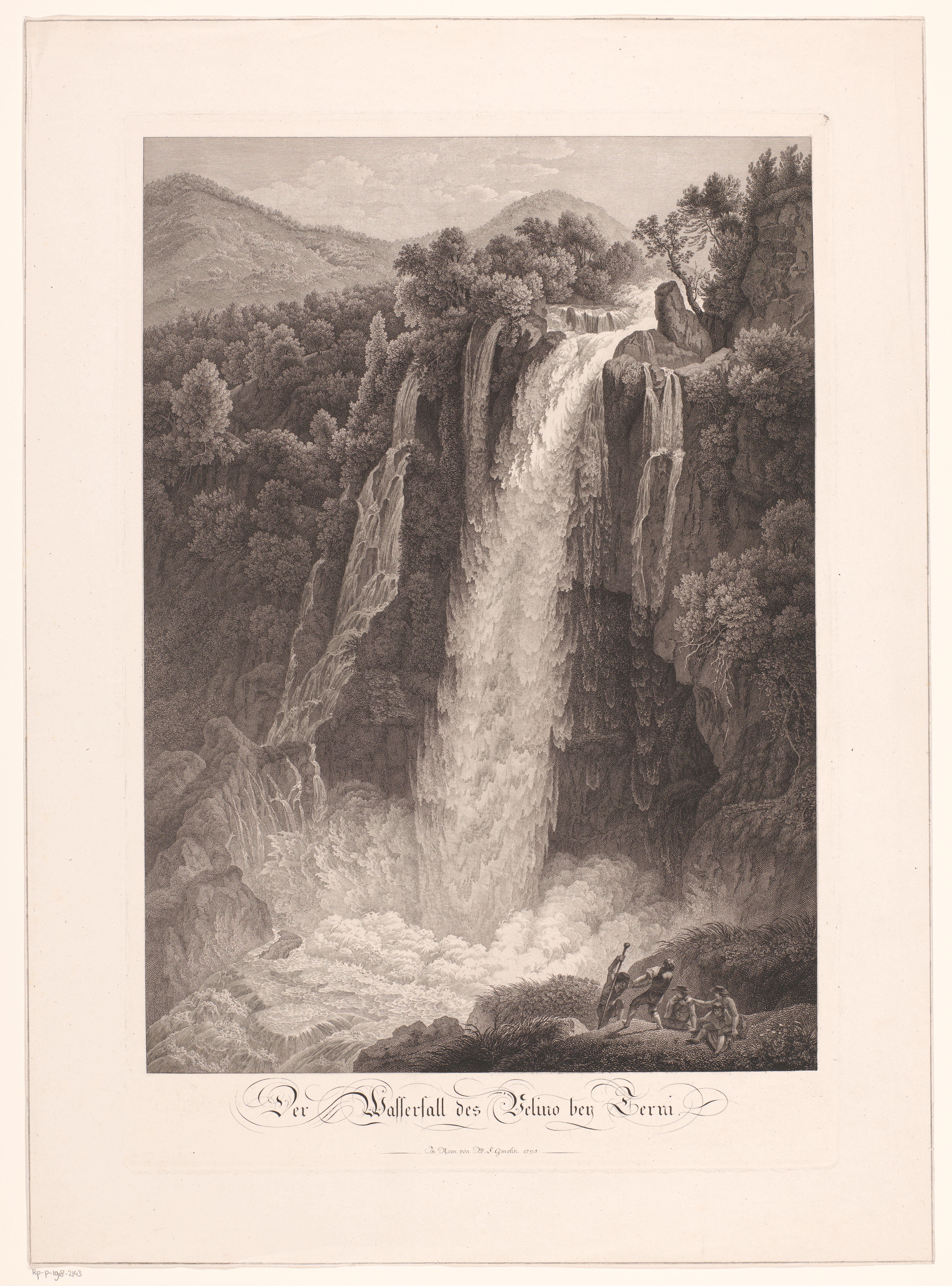 Zicht op de Veline waterval bij Terni