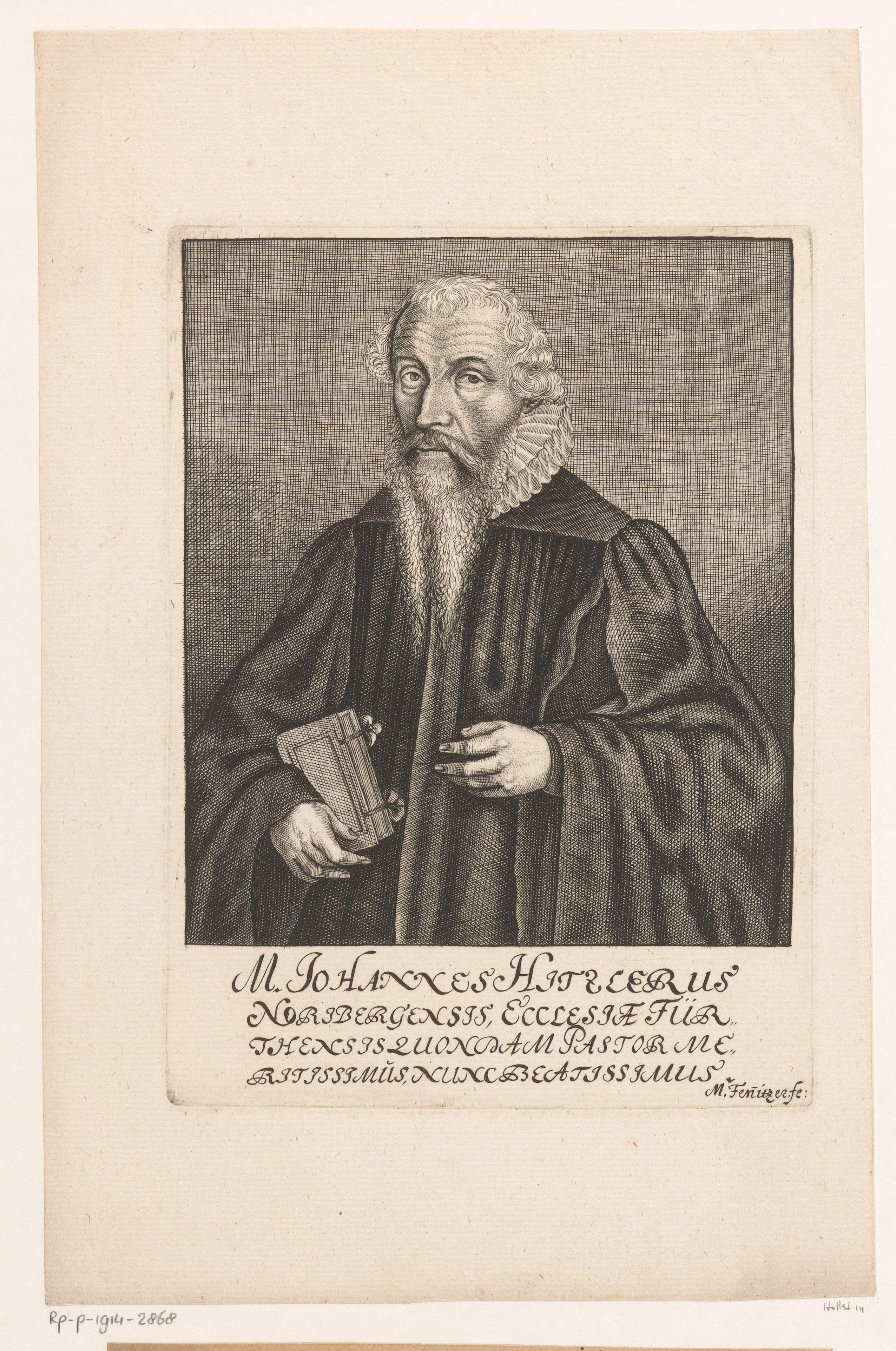 Portret van Johann Hitzler