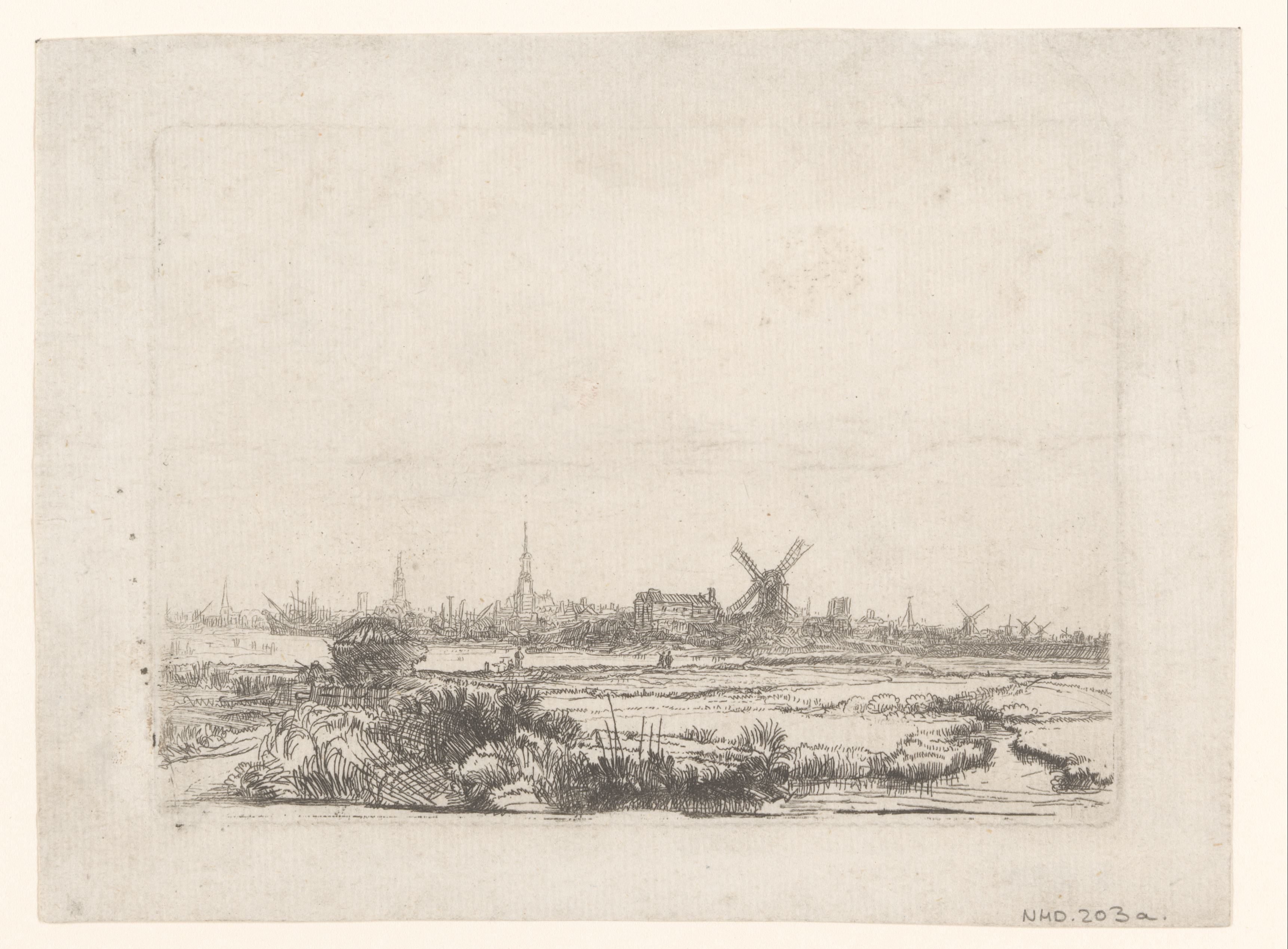 View of Amsterdam from the Kadijk