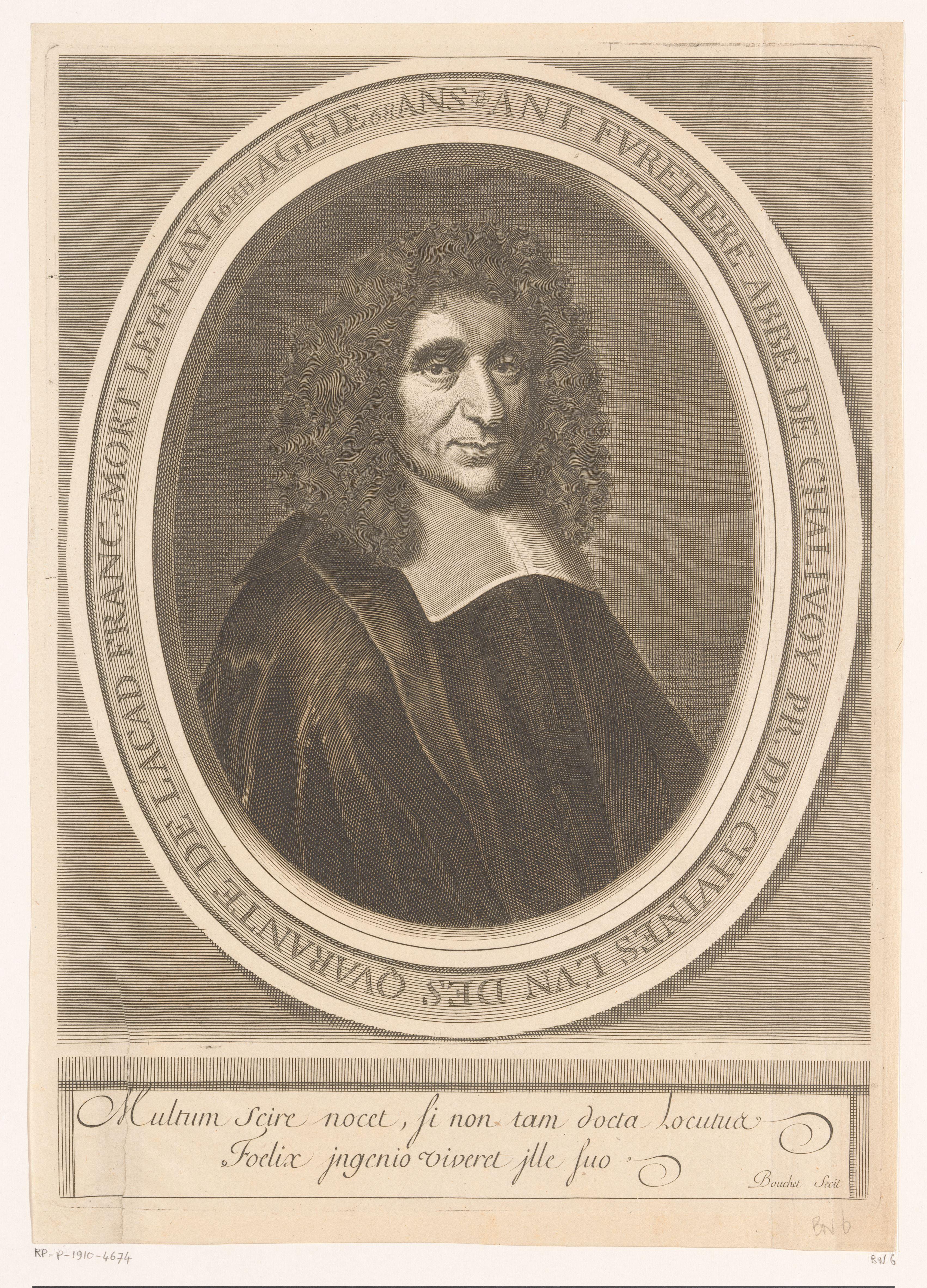 Portret van Antoine Furetière