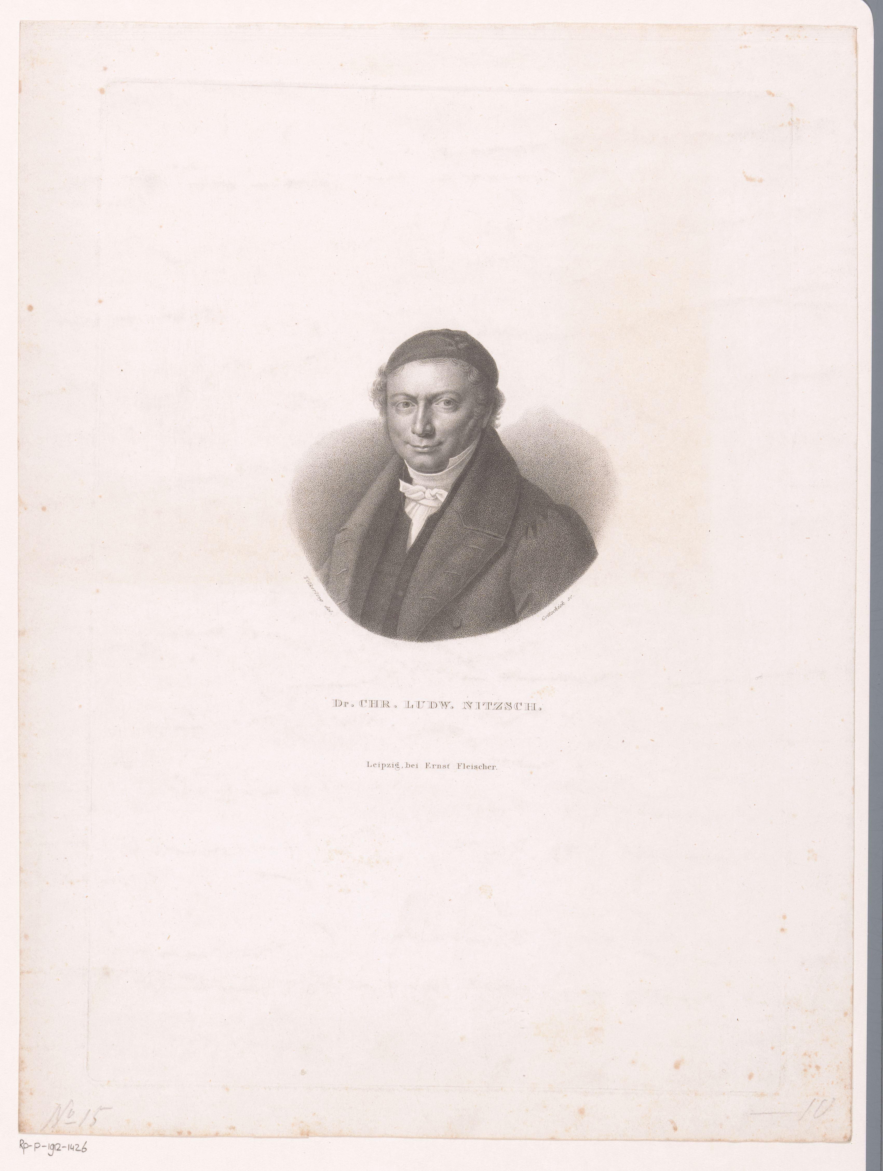 Portret van Christian Ludwig Nitzsch